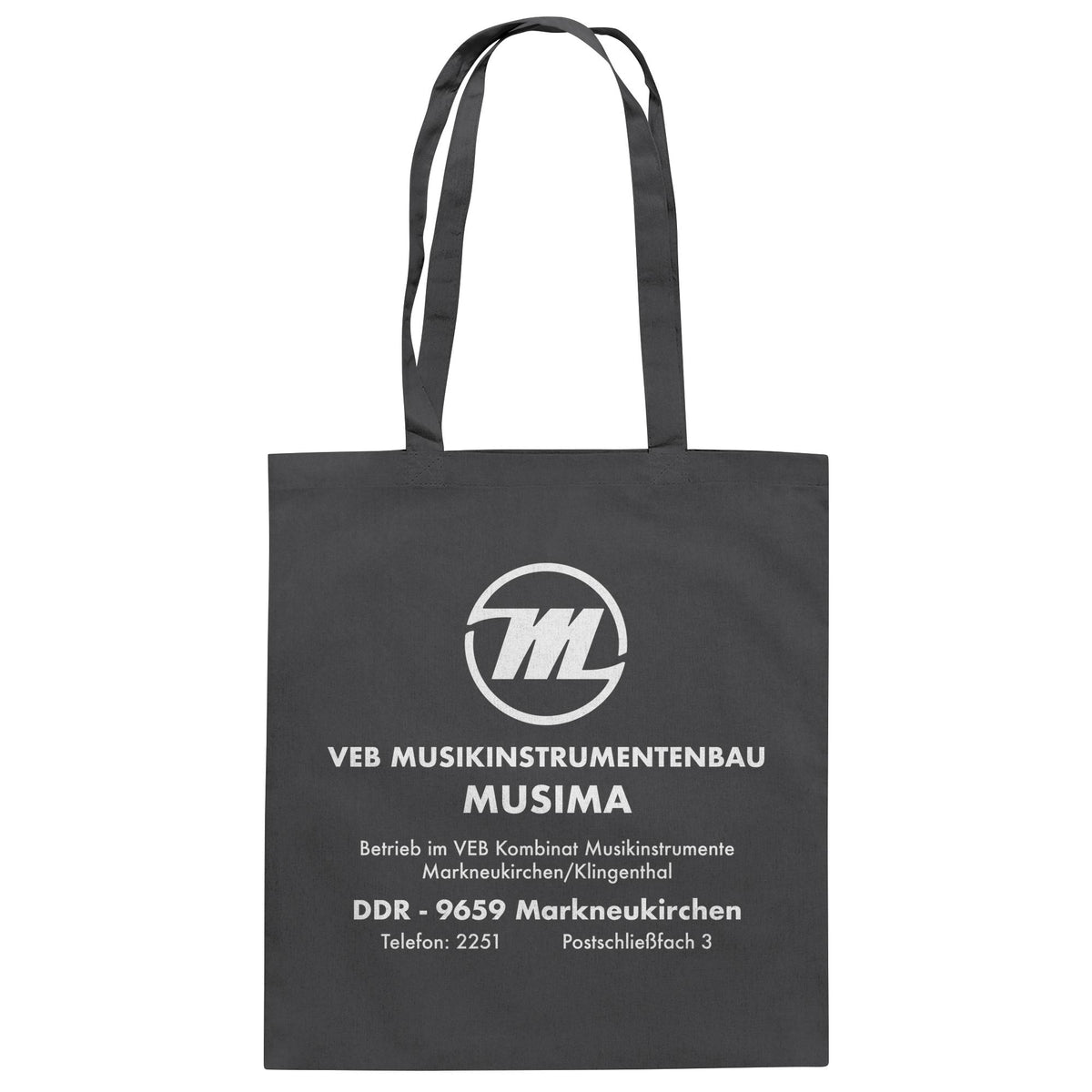 MUSIMA - VEB MUSIKINSTRUMENTENBAU KLINGENTHAL | DDR Ostalgie Baumwolltasche
