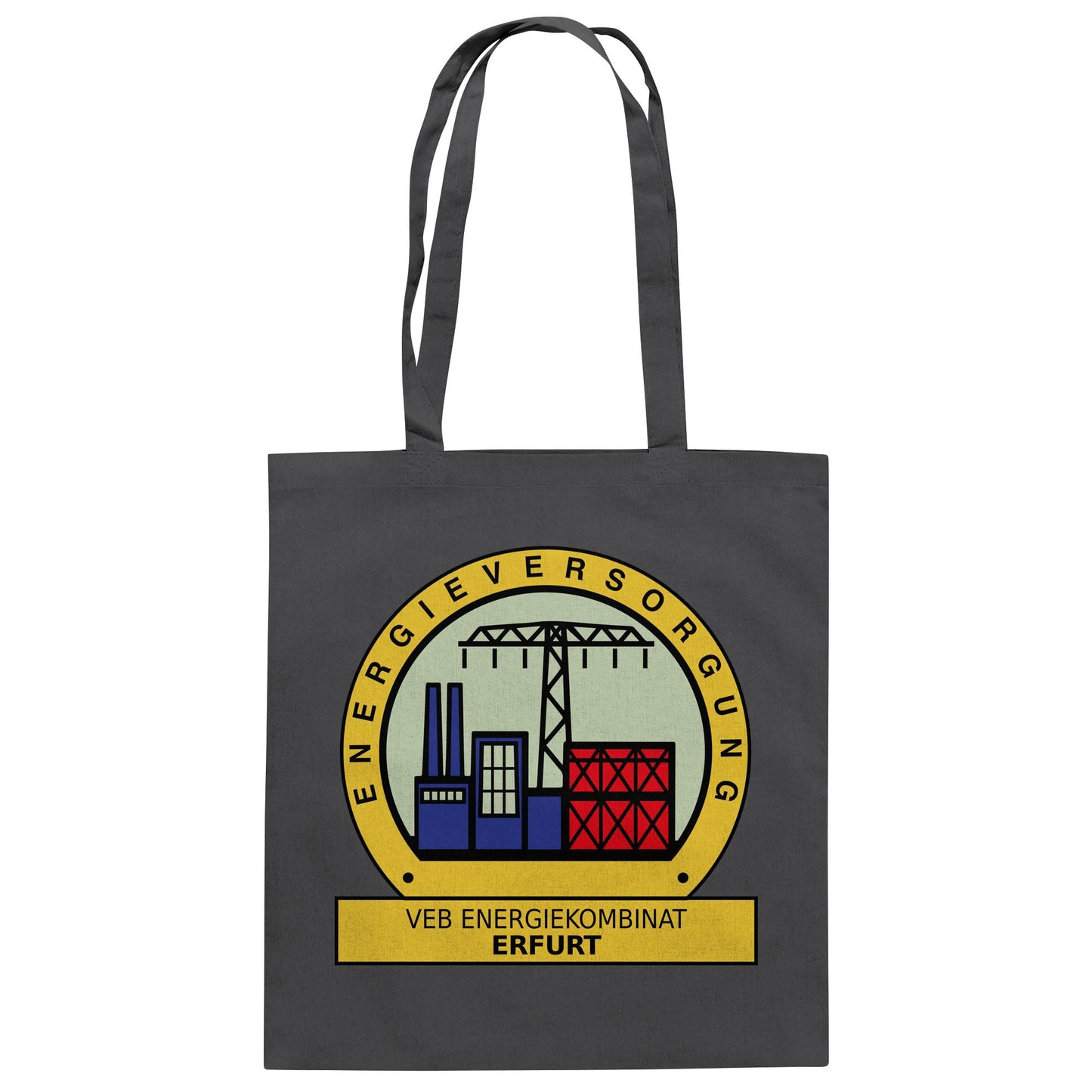 DDR Ostalgie Baumwolltasche • VEB ENERGIEKOMBINAT ERFURT