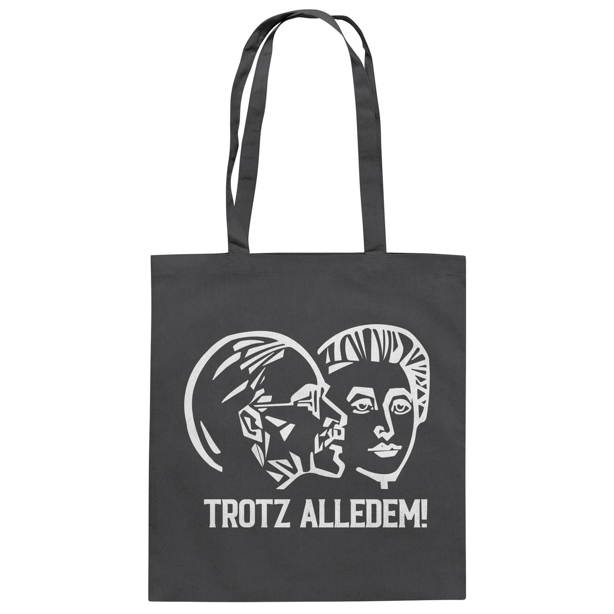 DDR Ostalgie Baumwolltasche • WALTER WOMACKA - TROTZ ALLEDEM (STAATSRATSGEBÄUDE, Aus der Geschichte der Deutschen Arbeiterbewegung, 1964)