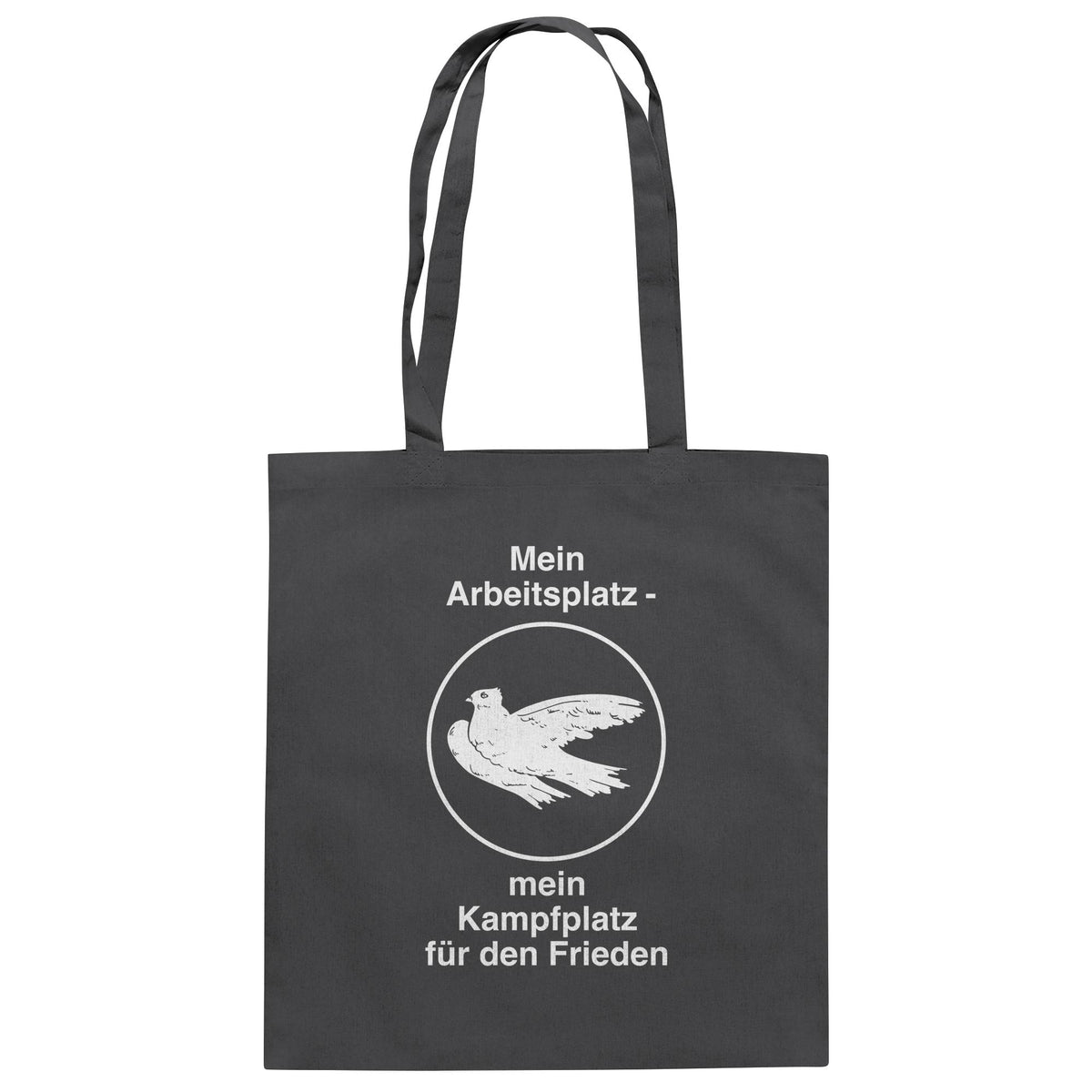 DDR Ostalgie Baumwolltasche • MEIN ARBEITSPLATZ - MEIN KAMPFPLATZ FÜR DEN FRIEDEN
