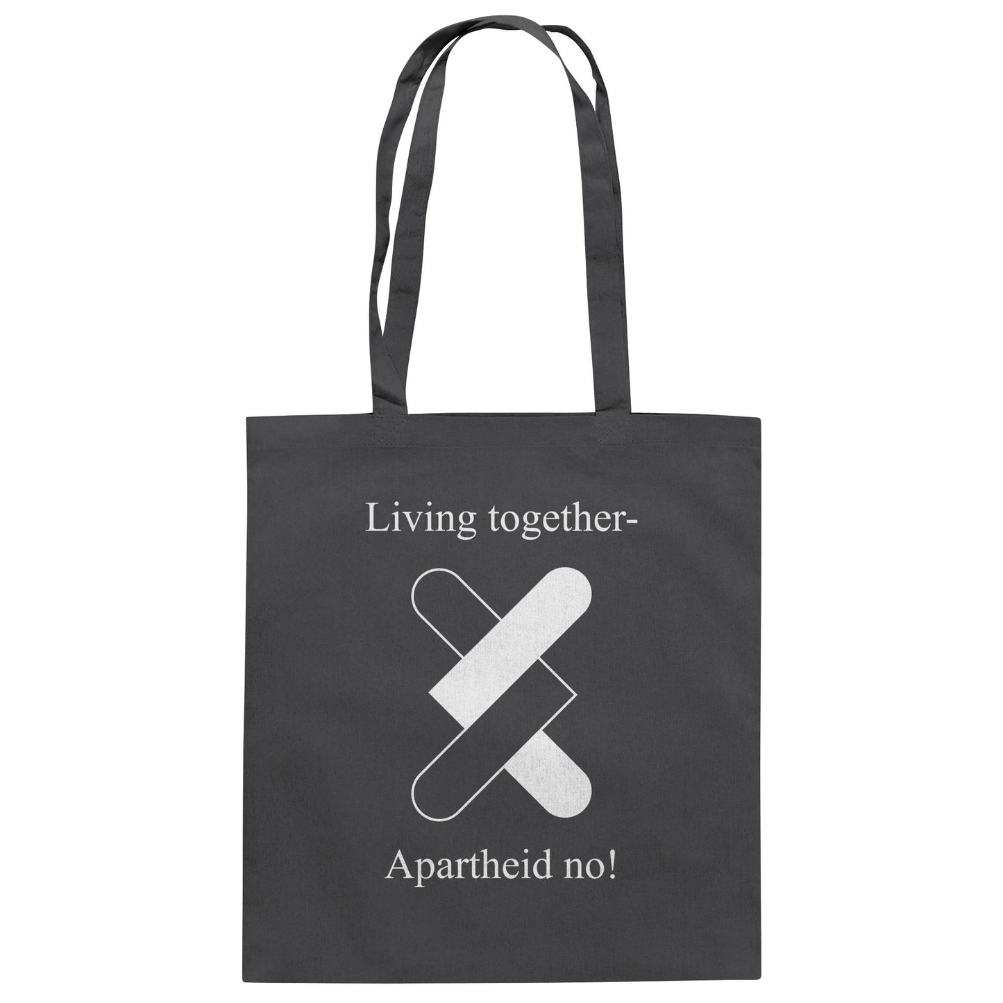 DDR Ostalgie Baumwolltasche • APARTHEID NO! (ORIGINAL POSTER)