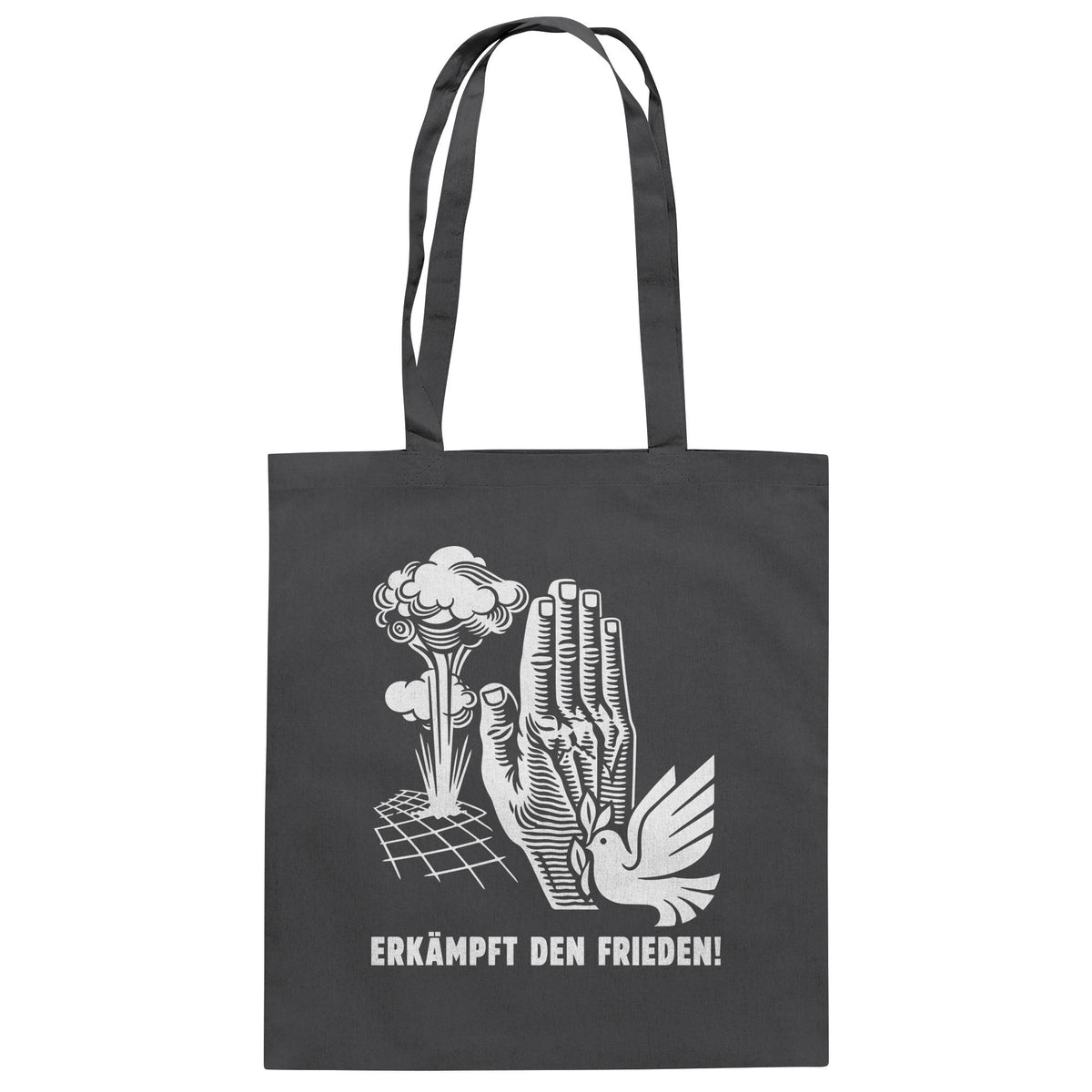DDR Ostalgie Baumwolltasche • ERKÄMPFT DEN FRIEDEN! (ORIGINAL-PLAKAT)
