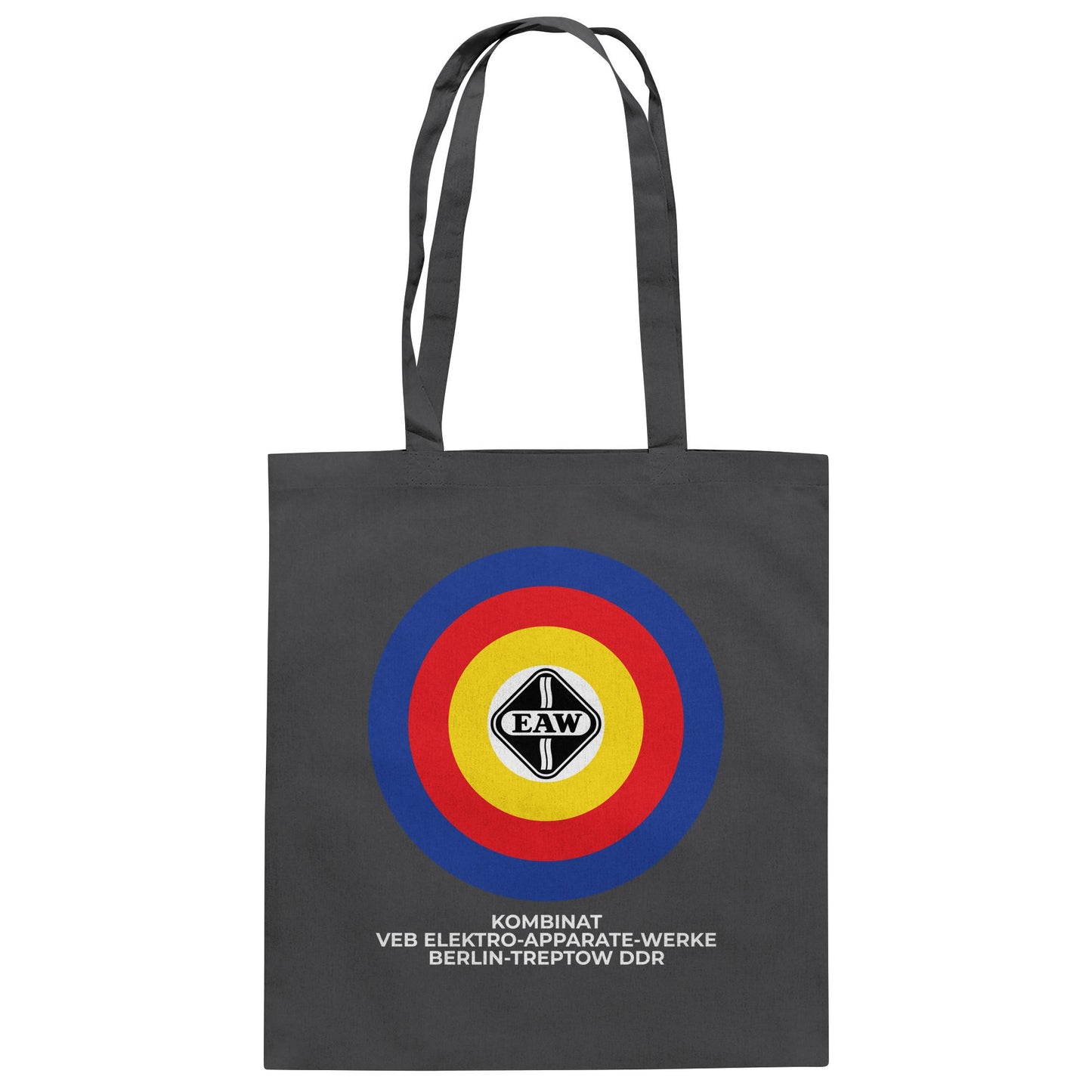 DDR Ostalgie Baumwolltasche • VEB ELEKTRO-APPARATE-WERKE BERLIN-TREPTOW