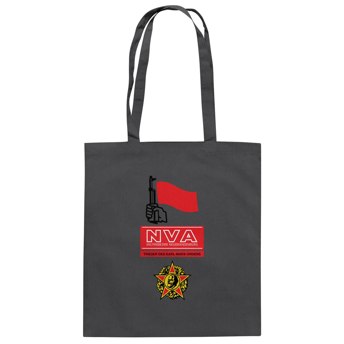 DDR Ostalgie Baumwolltasche • NVA - MILITÄRBEZIRK NEUBRANDENBURG