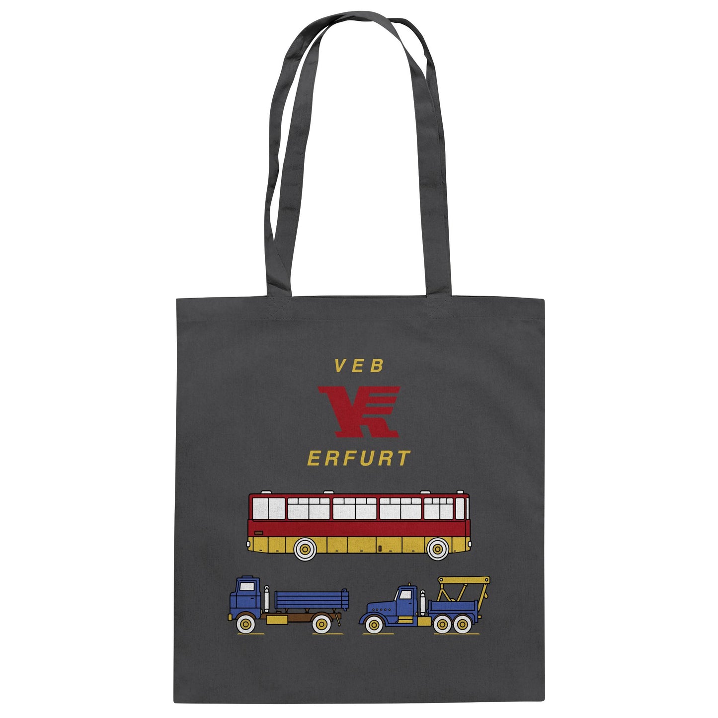 DDR Ostalgie Baumwolltasche • VEB VERKEHRSKOMBINAT ERFURT