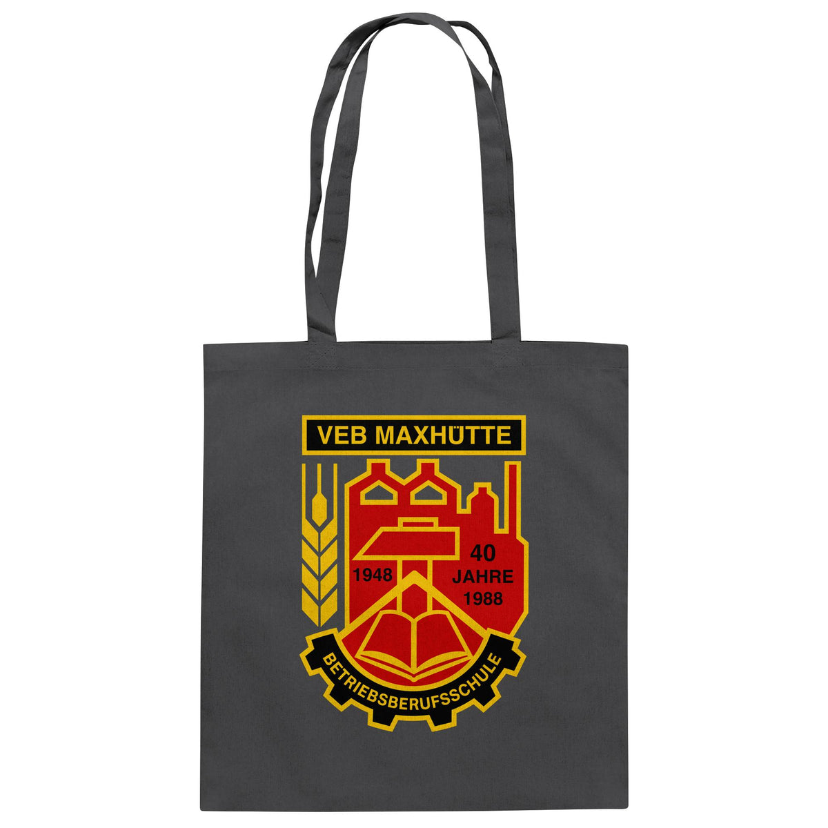 VEB MAXHÜTTE - BETRIEBSBERUFSSCHULE | DDR Ostalgie Baumwolltasche