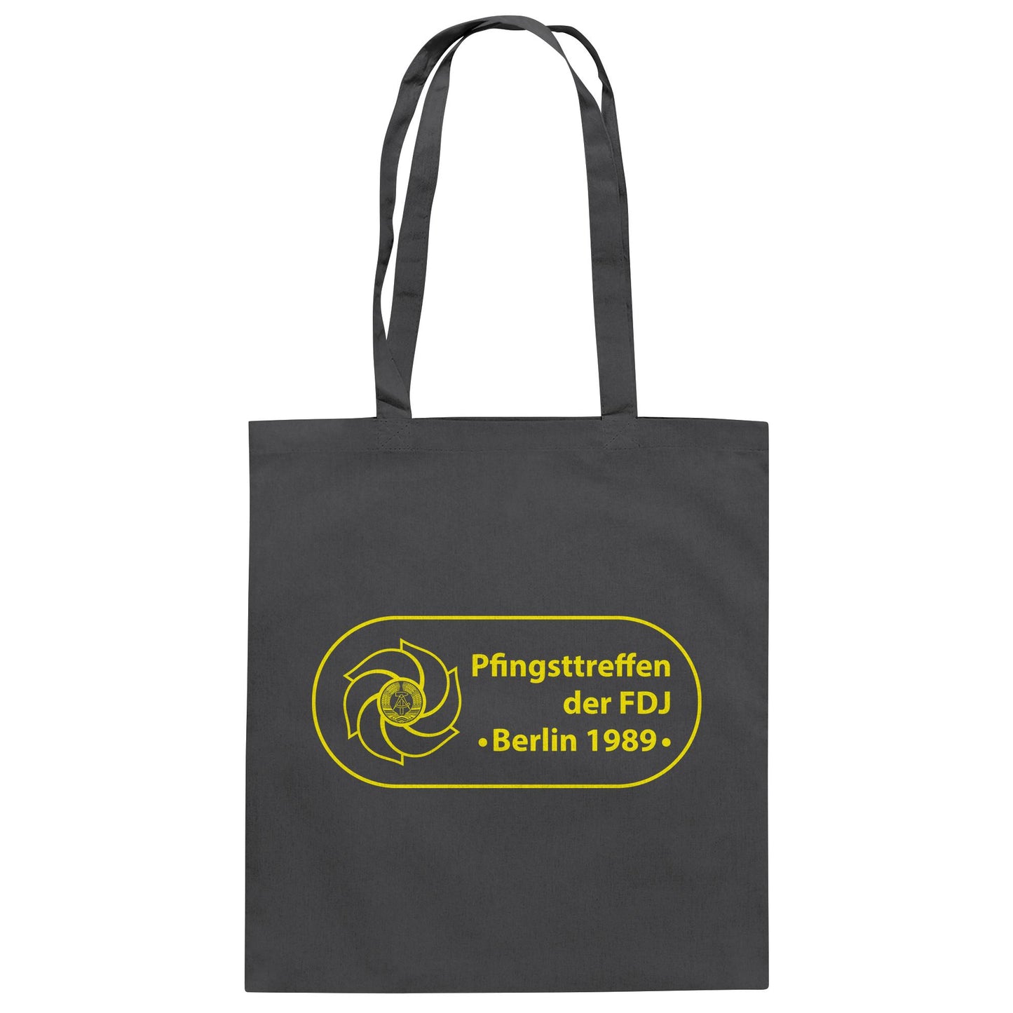 DDR Ostalgie Baumwolltasche • PFINGSTTREFFEN DER FDJ, BERLIN 1989