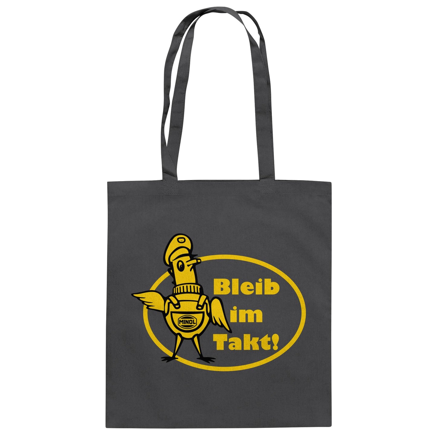 DDR Ostalgie Baumwolltasche • MINOL - BLEIB IM TAKT