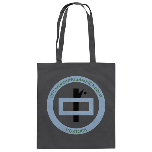 DDR Ostalgie Baumwolltasche • VEB WOHNUNGSBAUKOMBINAT ROSTOCK