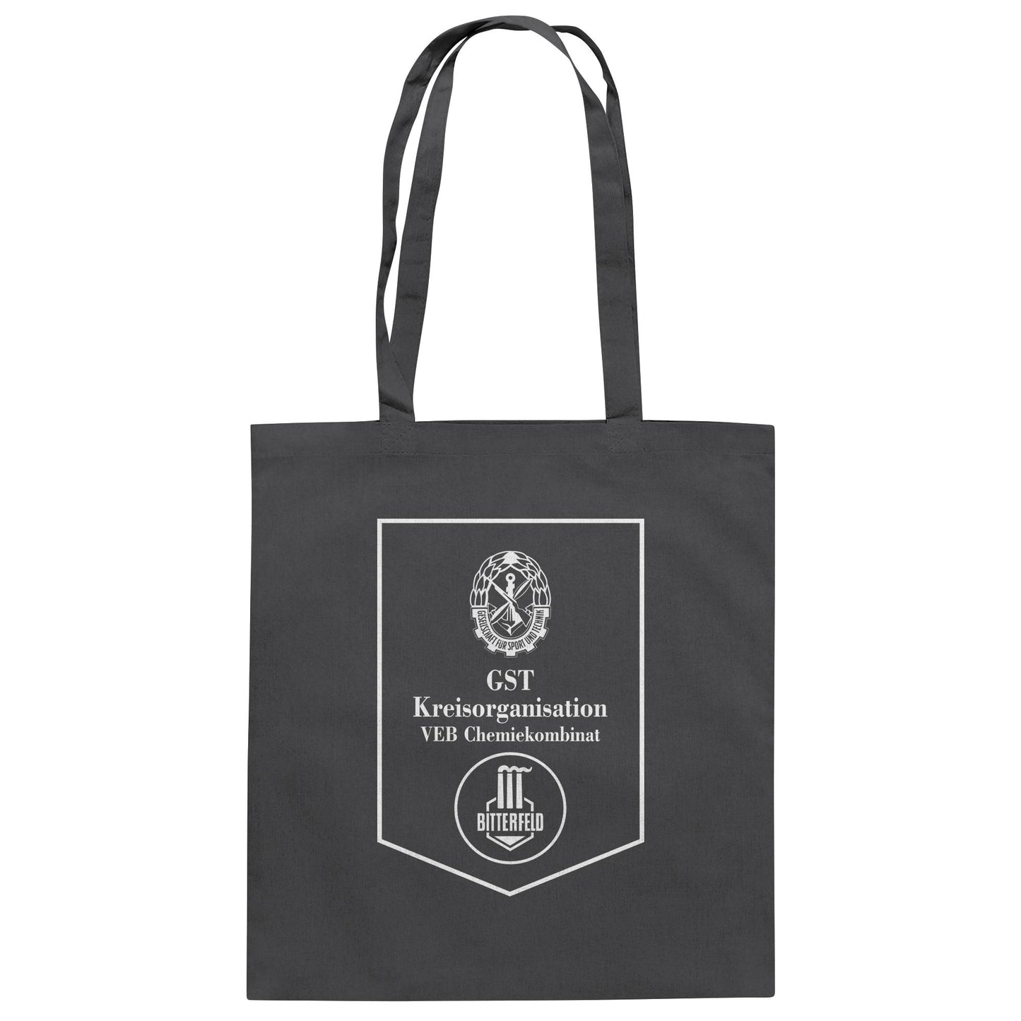 DDR Ostalgie Baumwolltasche • GST DES VEB CHEMIEKOMBINAT BITTERFELD
