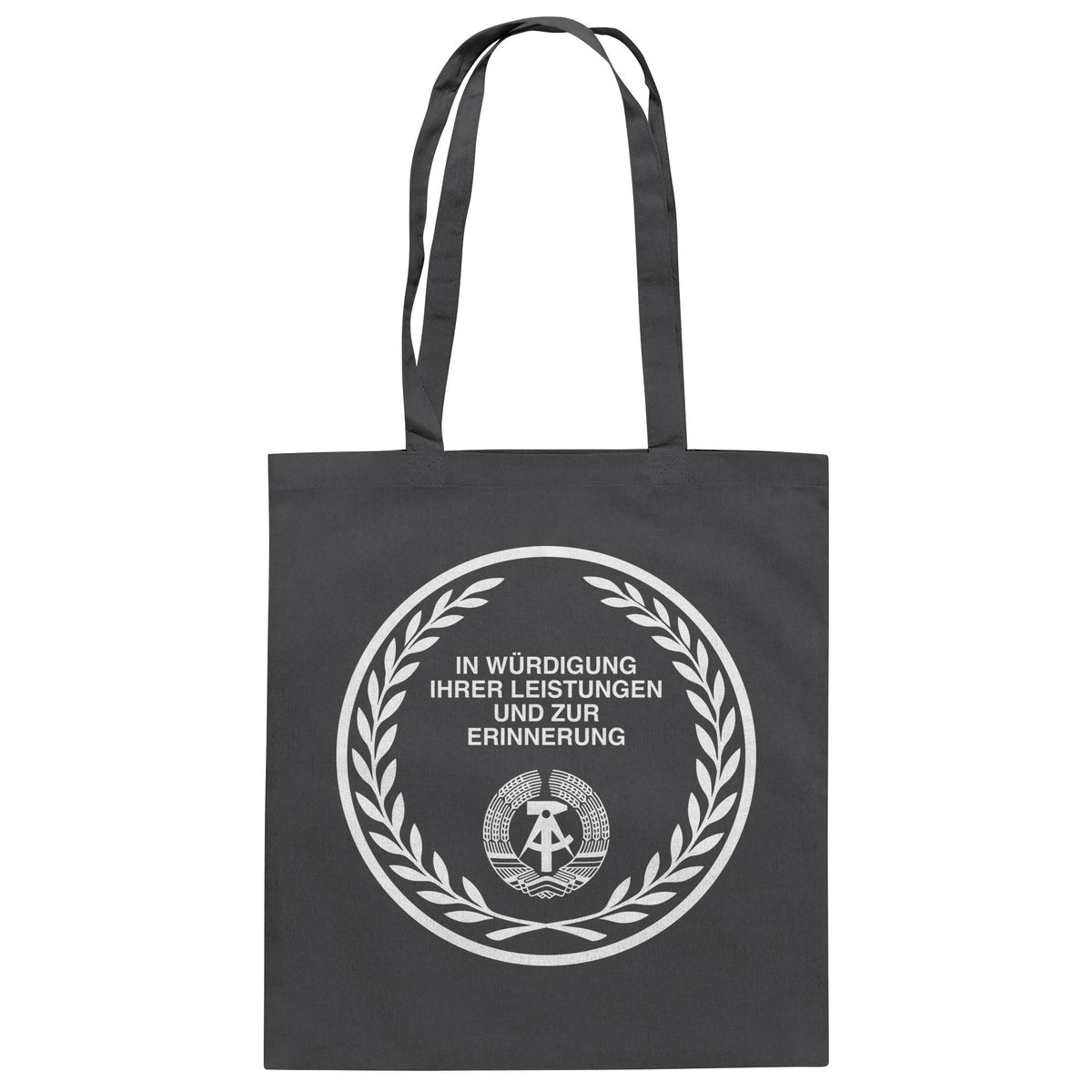 DDR Ostalgie Baumwolltasche • EHRENMÜNZE - IN WÜRDIGUNG IHRER LEISTUNGEN