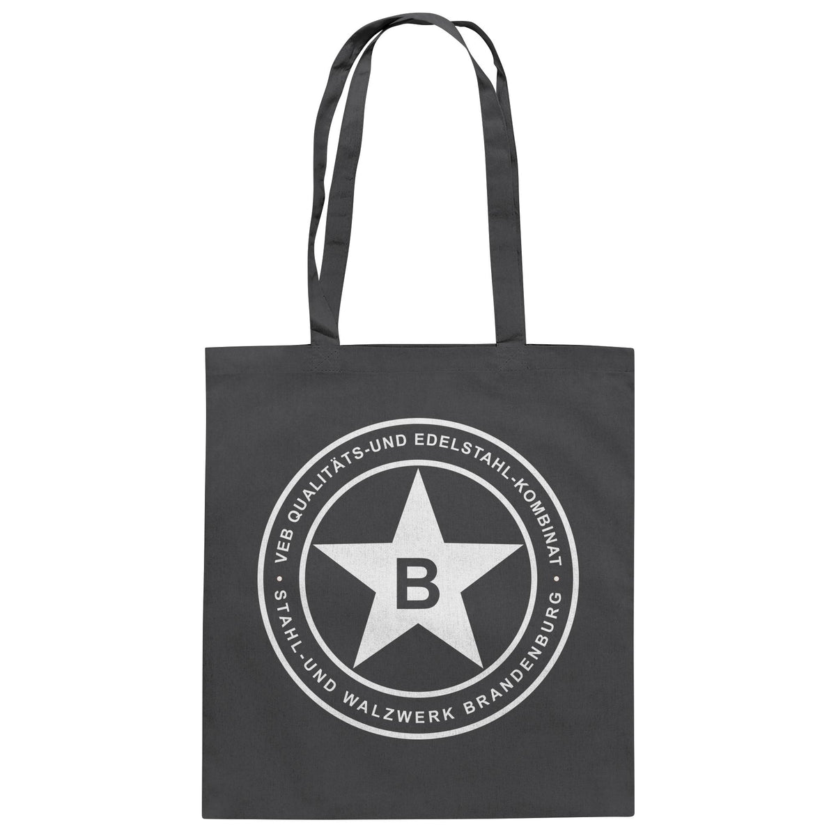 DDR Ostalgie Baumwolltasche • VEB QUALITÄTS- UND EDELSTAHL-KOMBINAT BRANDENBURG