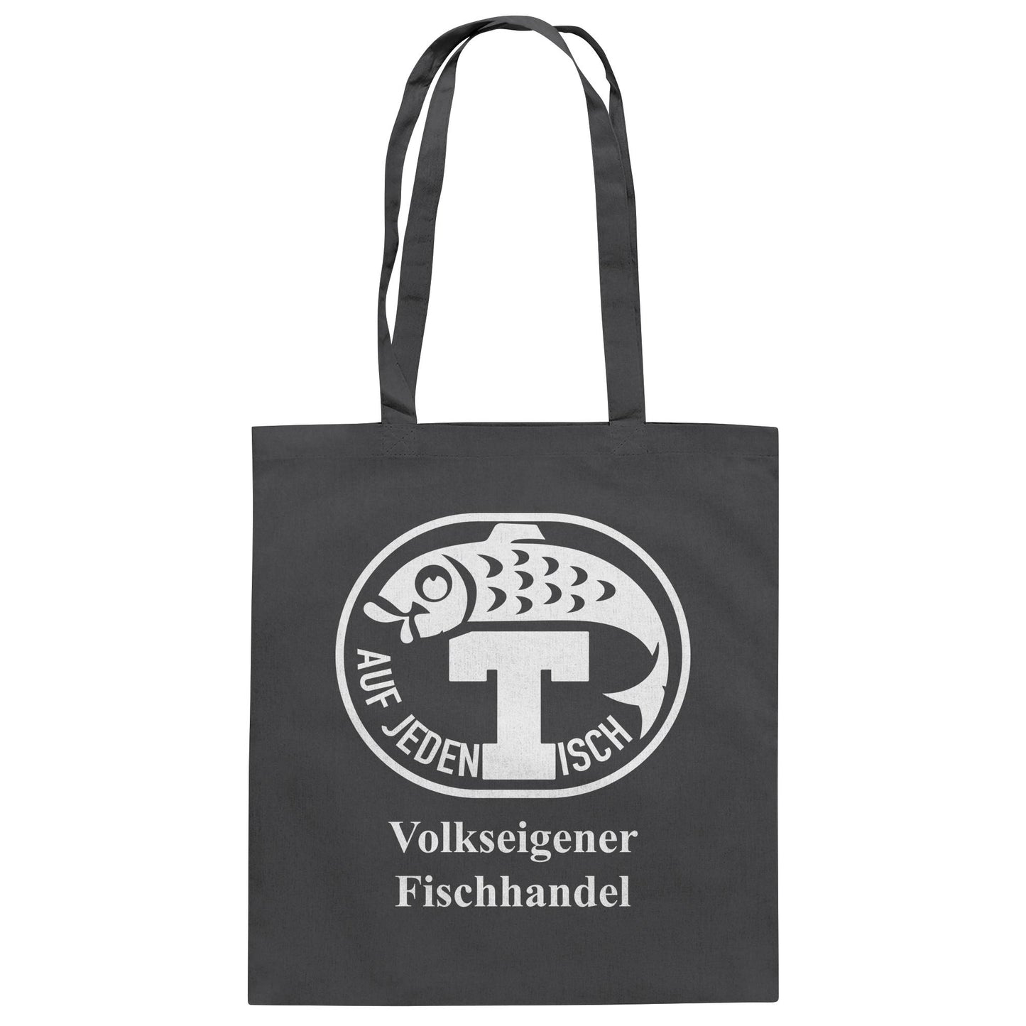 DDR Ostalgie Baumwolltasche • VEB VOLKSEIGENER FISCHHANDEL