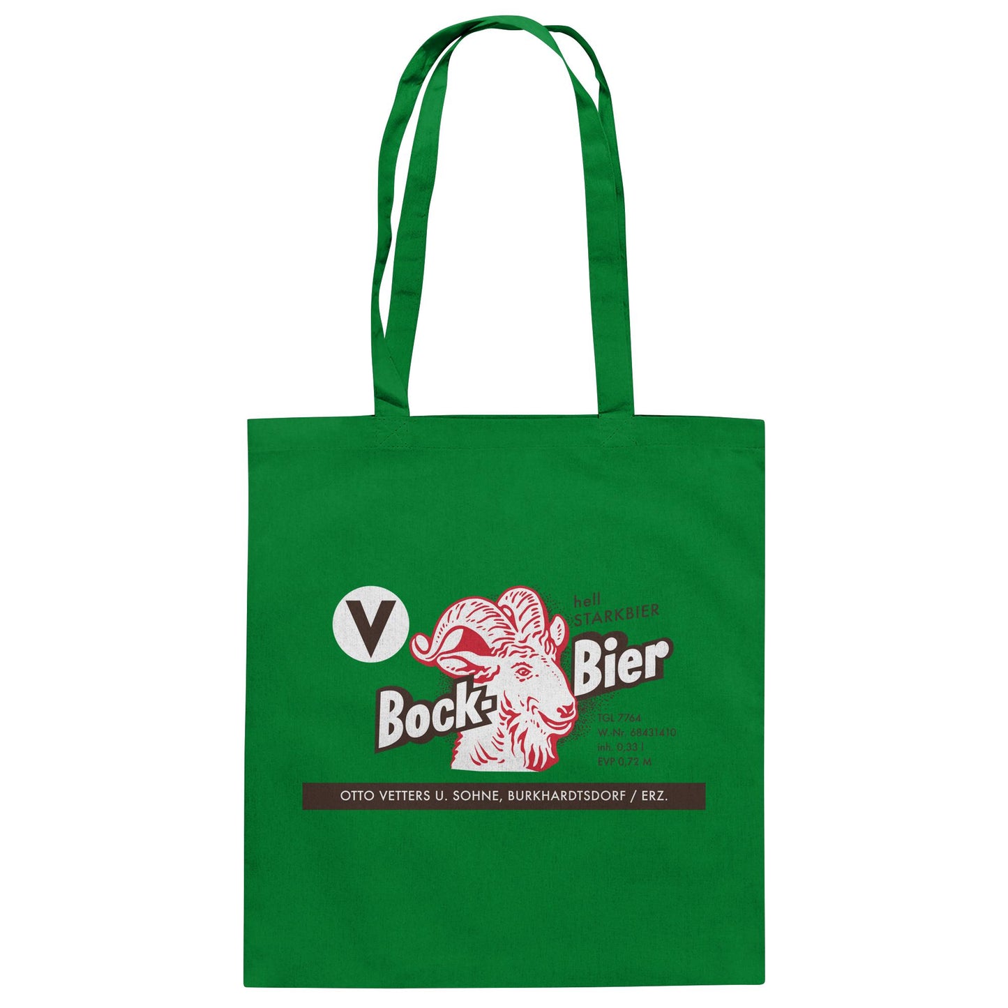 DDR Ostalgie Baumwolltasche • BOCKBIER - OTTO VETTERS ERZGEBIRGE
