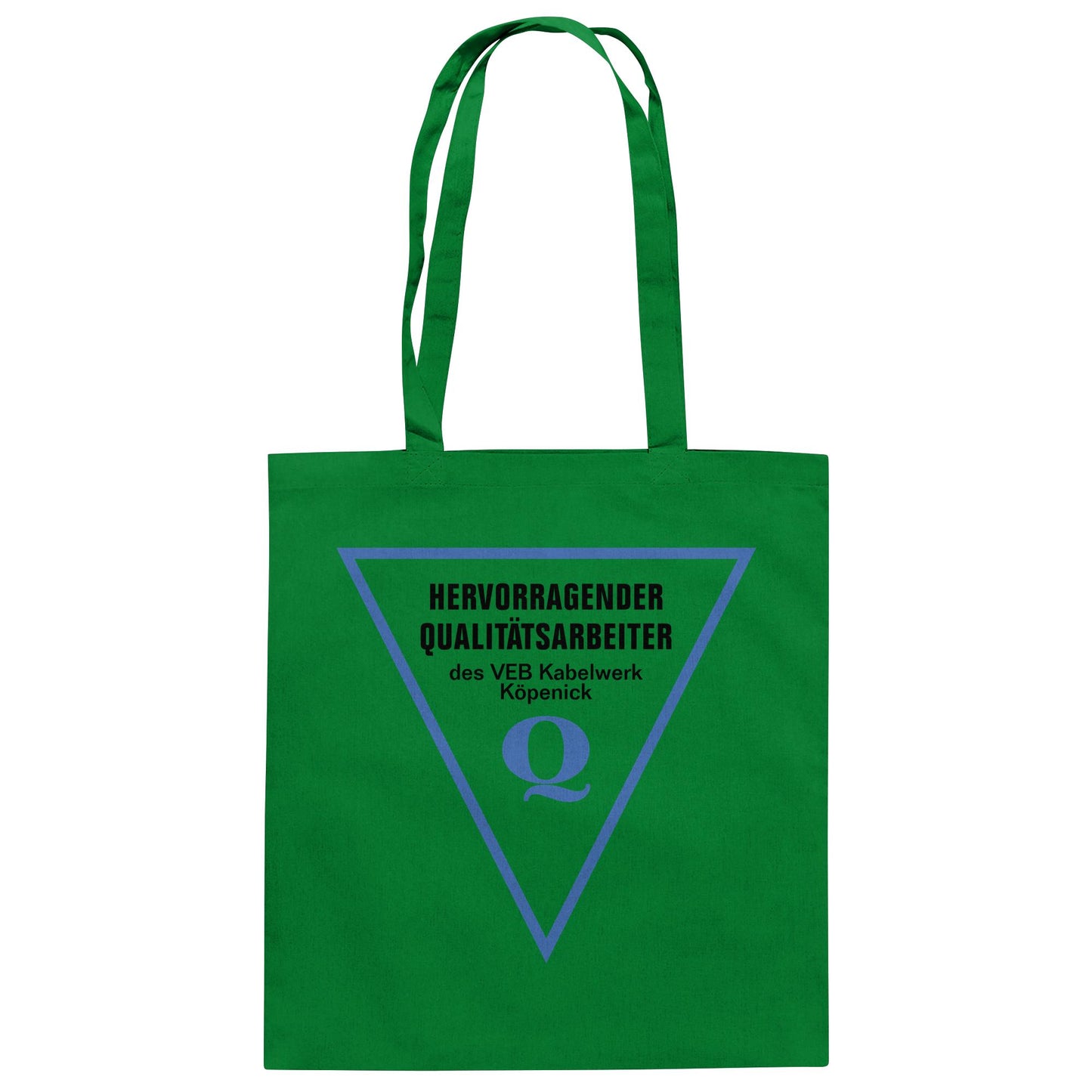 DDR Ostalgie Baumwolltasche • HERVORRAGENDER QUALITÄTSARBEITER DES VEB KABELWERK KÖPENICK