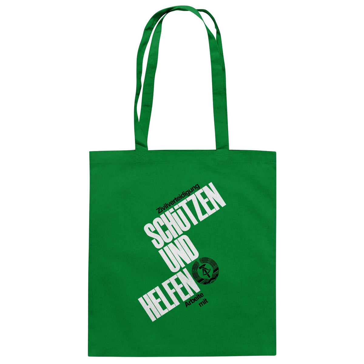 DDR-ZIVILVERTEIDIGUNG (ORIGINAL-PLAKAT) | DDR Ostalgie Baumwolltasche