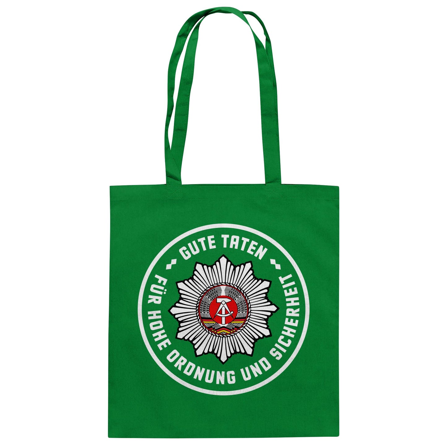 DDR Ostalgie Baumwolltasche • ABZEICHEN VOLKSPOLIZEI FÜR JUNGE PIONIERE