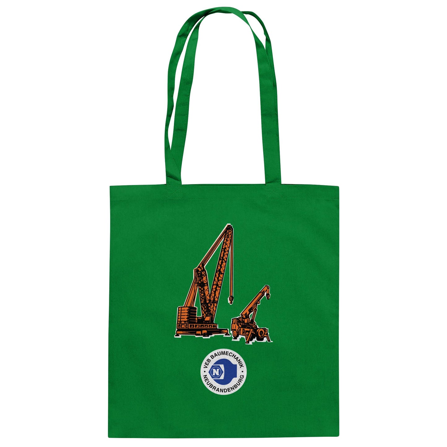 DDR Ostalgie Baumwolltasche • VEB BAUMECHANIK NEUBRANDENBURG