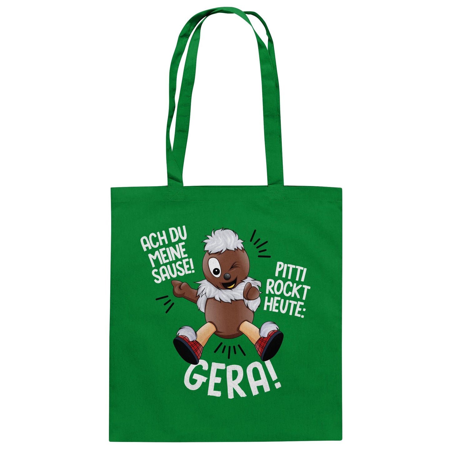 Pitti Stadt Nicki (Baumwolltasche) • PITTI ROCKT HEUTE GERA!