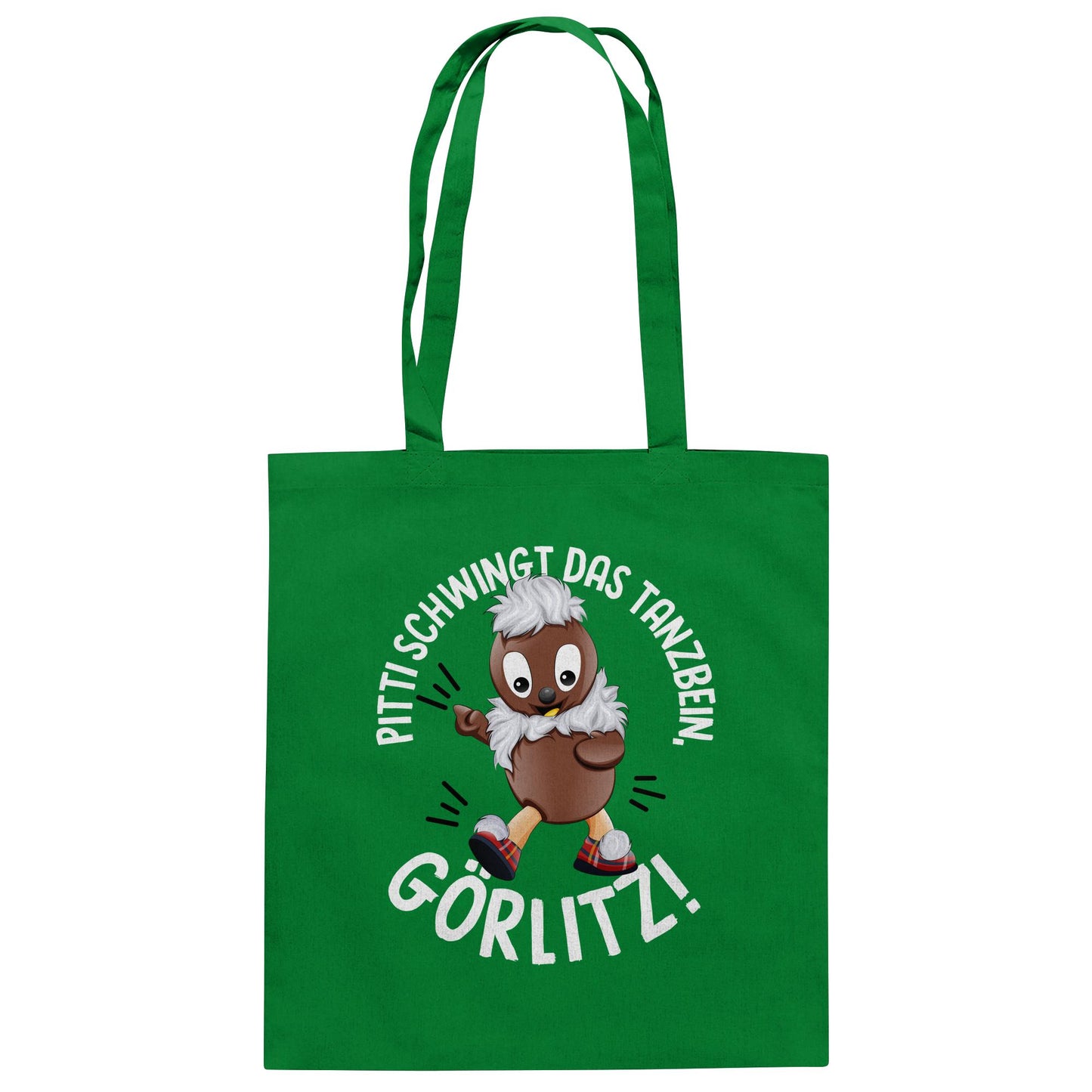 Pitti Stadt Nicki (Baumwolltasche) • PITTI SCHWINGT DAS TANZBEIN, GÖRLITZ!
