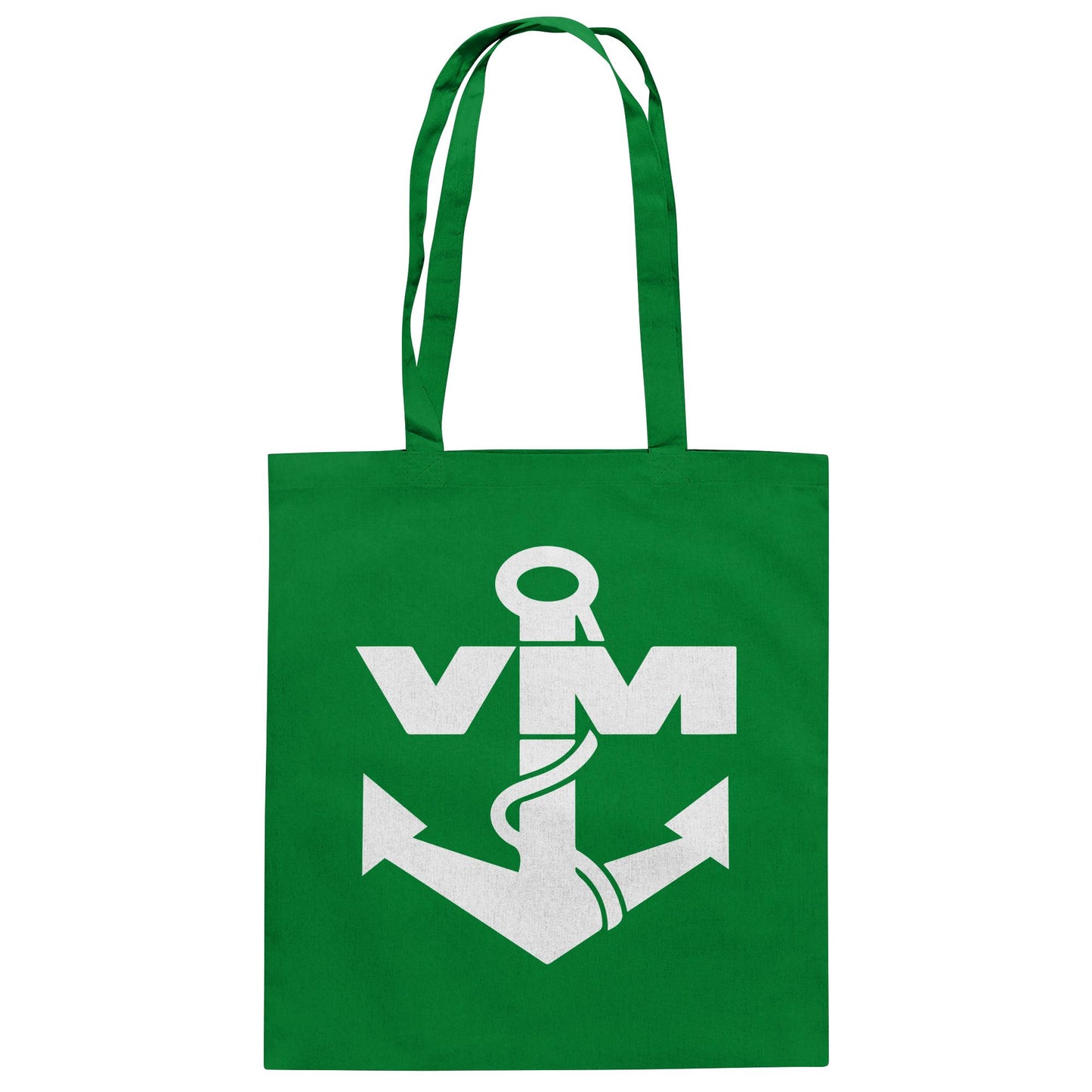 DDR Ostalgie Baumwolltasche • NVA EMBLEM - VOLKSMARINE SEESTREITKRÄFTE - DUNKEL