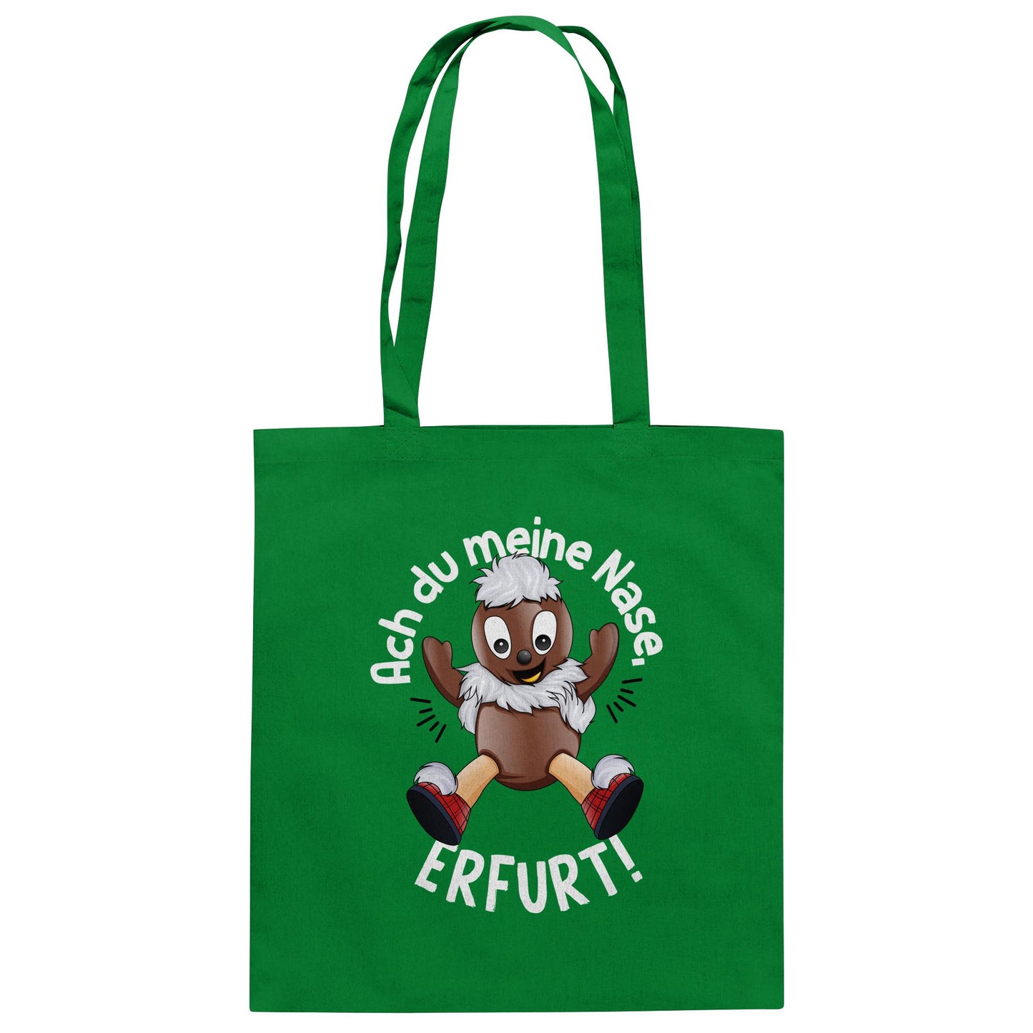 Pitti Stadt Nicki (Baumwolltasche) • ACH DU MEINE NASE ERFURT!