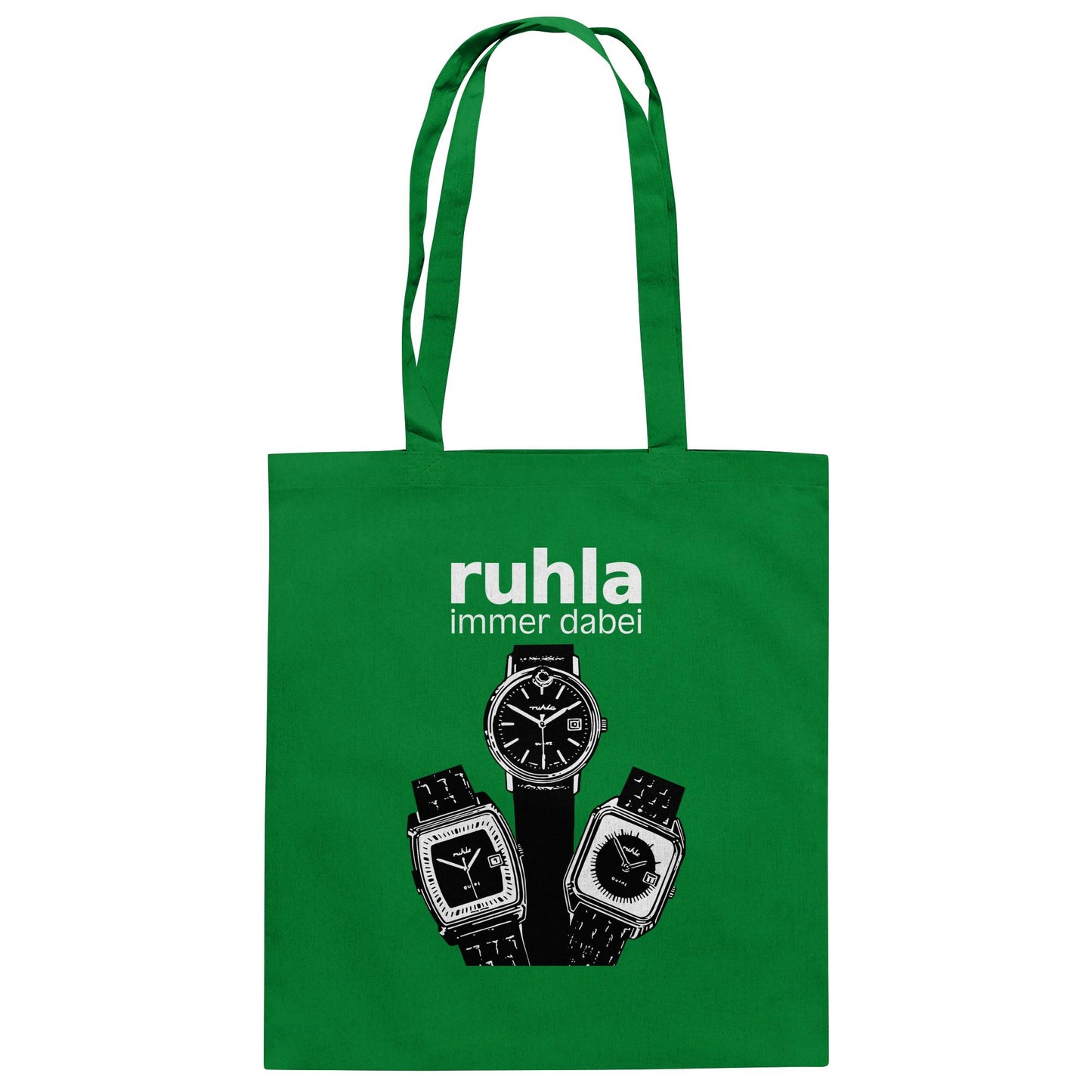 DDR Ostalgie Baumwolltasche • VEB UHRENWERK RUHLA (ORIGINAL PLAKAT)