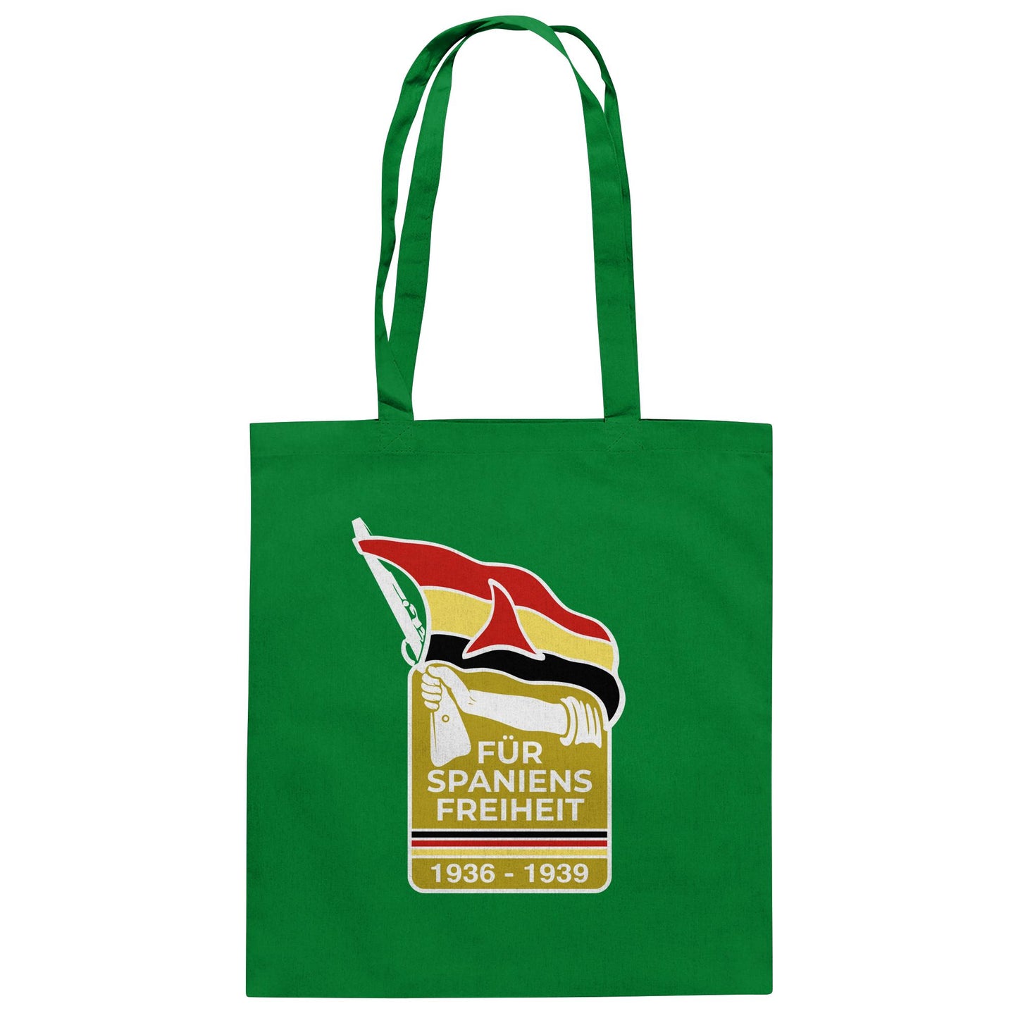 DDR Ostalgie Baumwolltasche • FÜR SPANIENS FREIHEIT - ABZEICHEN SPANIENKÄMPFER
