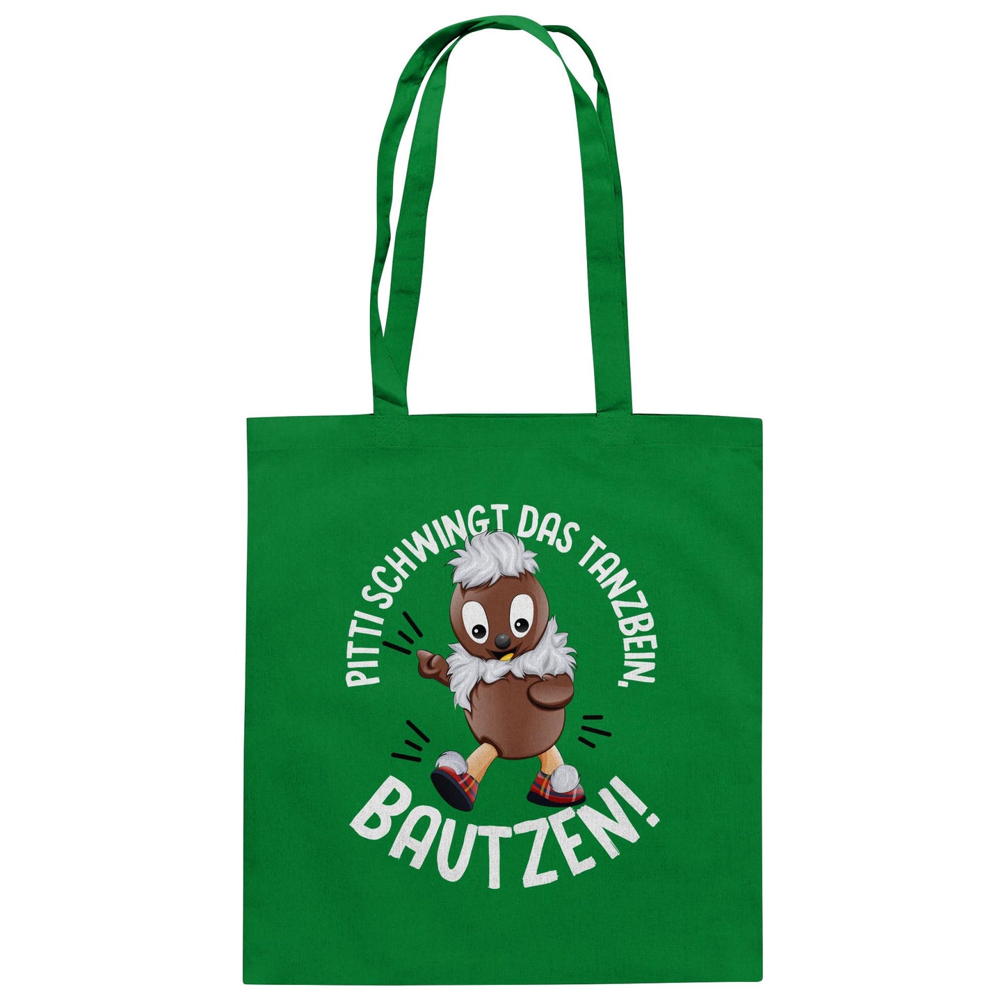 Pitti Stadt Nicki (Baumwolltasche) • PITTI SCHWINGT DAS TANZBEIN, BAUTZEN!