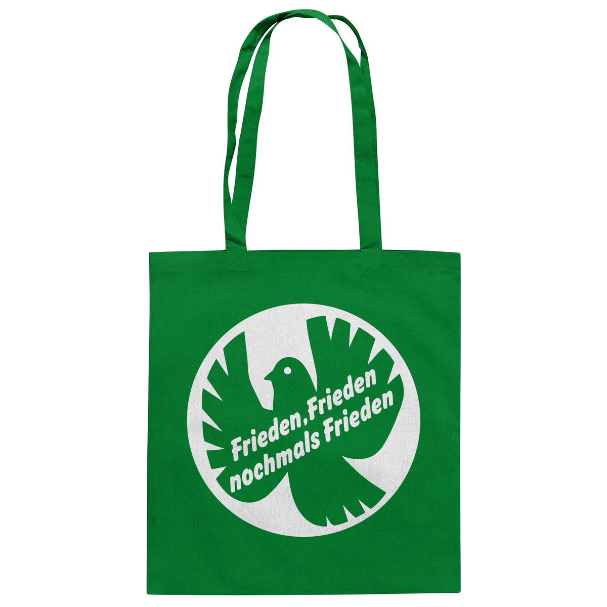 DDR Ostalgie Baumwolltasche • FRIEDEN, FRIEDEN NOCHMALS FRIEDEN (ORIGINAL BANNER)