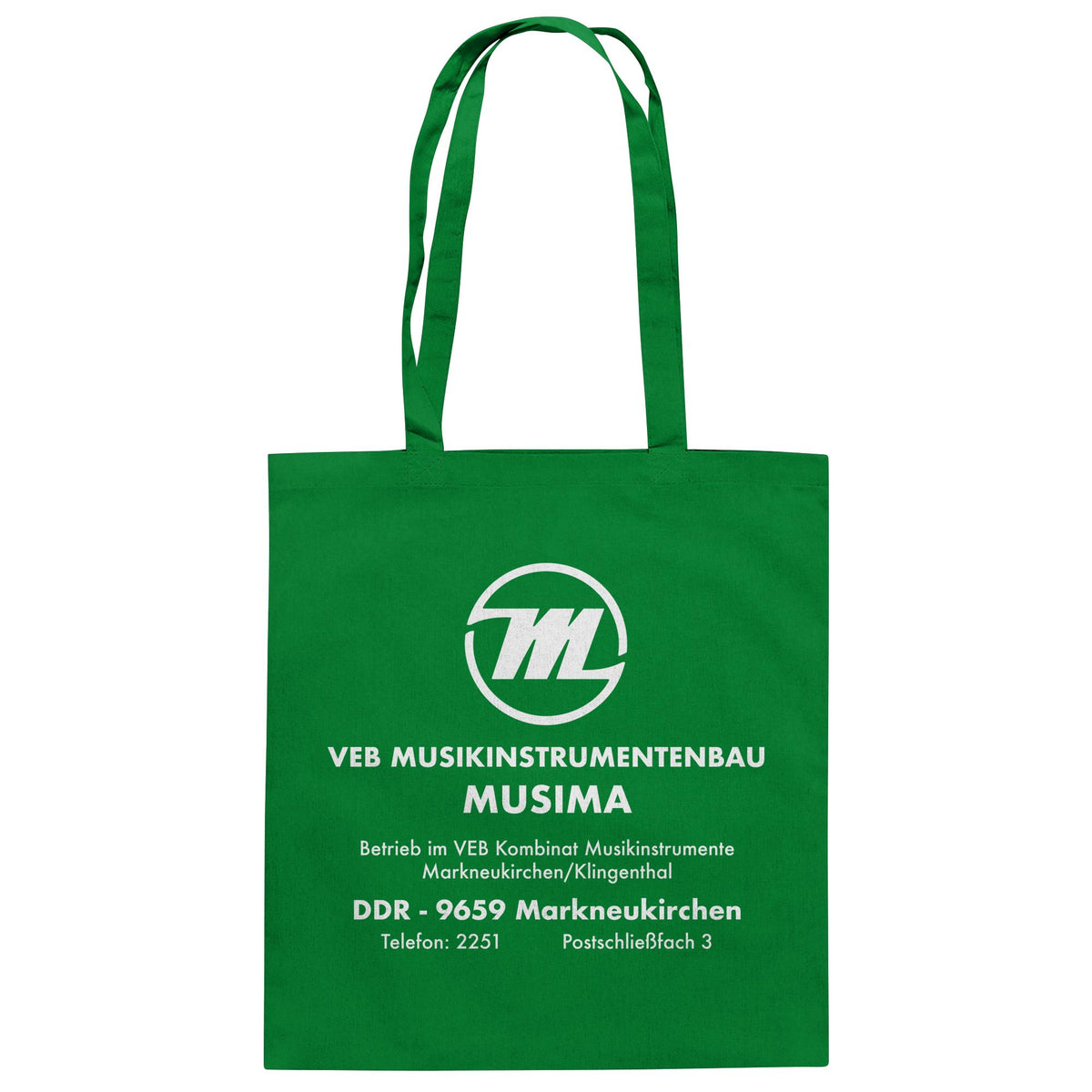 MUSIMA - VEB MUSIKINSTRUMENTENBAU KLINGENTHAL | DDR Ostalgie Baumwolltasche