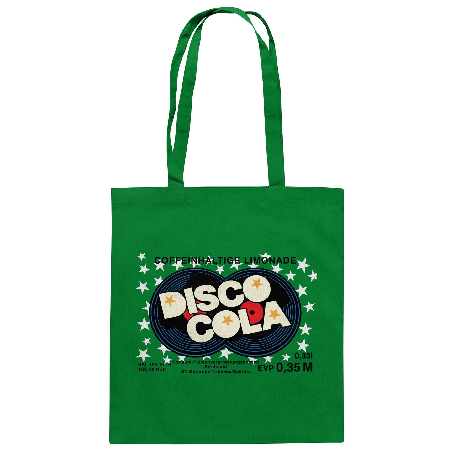 DDR Ostalgie Baumwolltasche • DISCO COLA - ORIGINAL ETIKETT