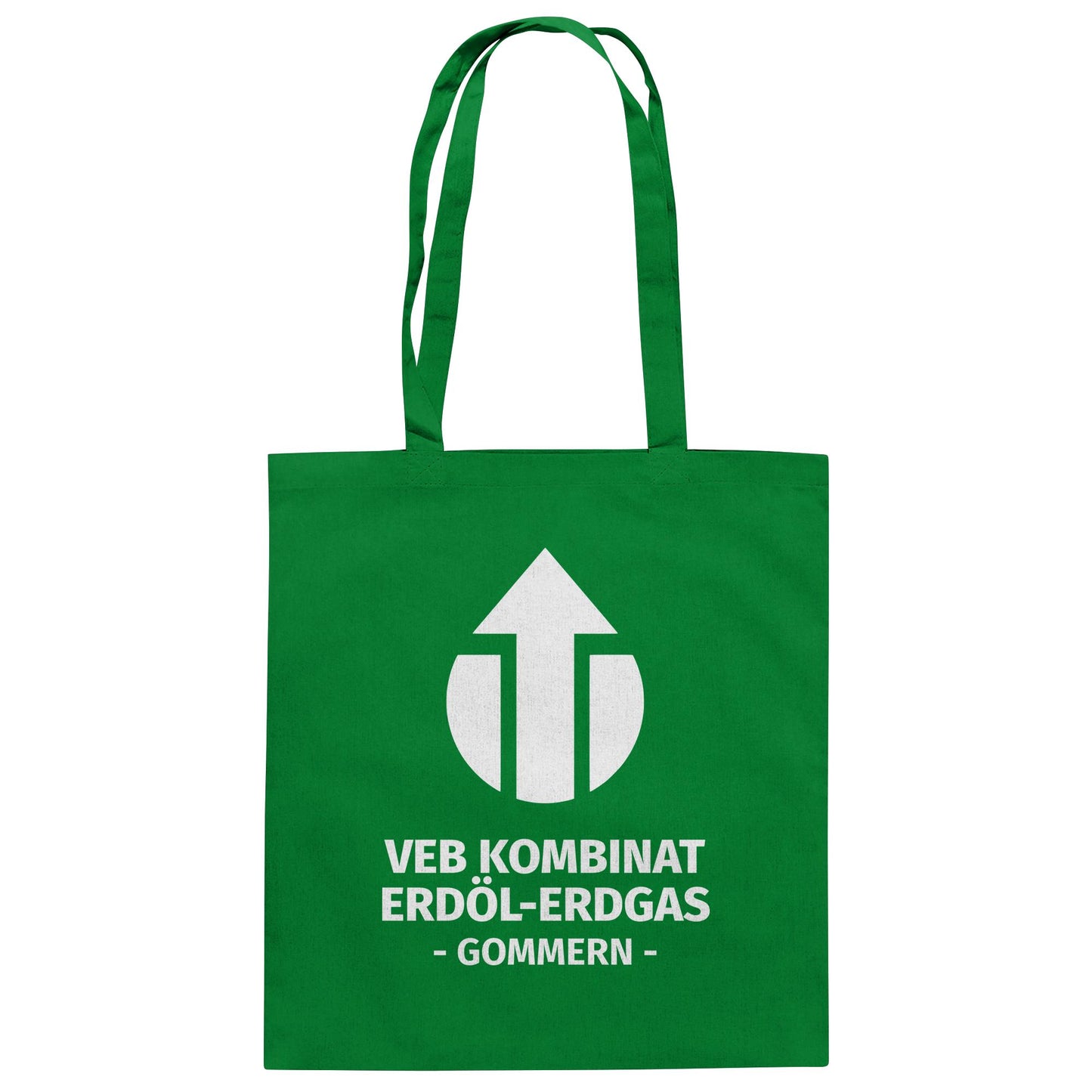 DDR Ostalgie Baumwolltasche • VEB KOMBINAT ERDÖL-ERDGAS GOMMERN