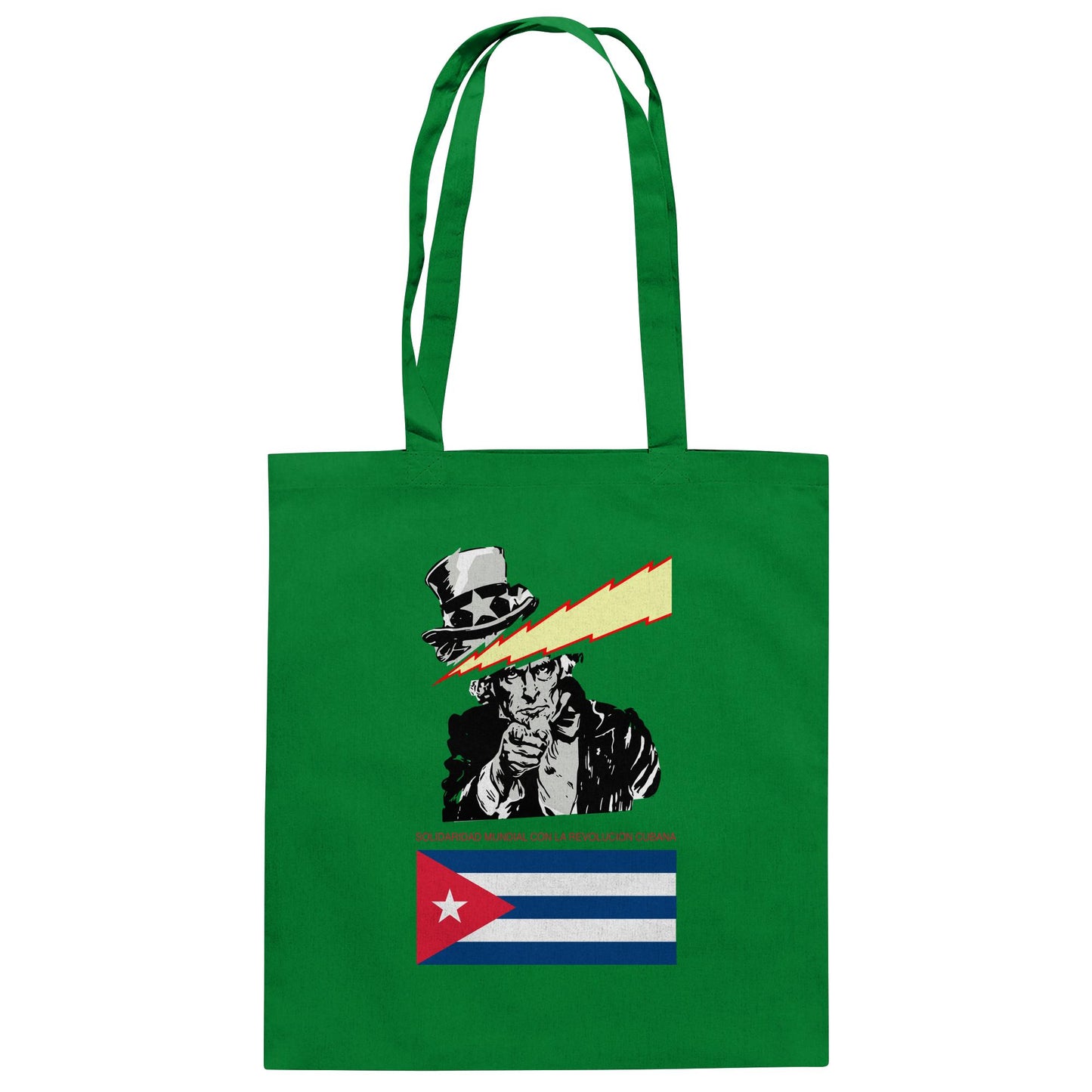 DDR Ostalgie Baumwolltasche • SOLIDARITÄT MIT DER KUBANISCHEN REVOLUTION (ORIGINAL POSTER)