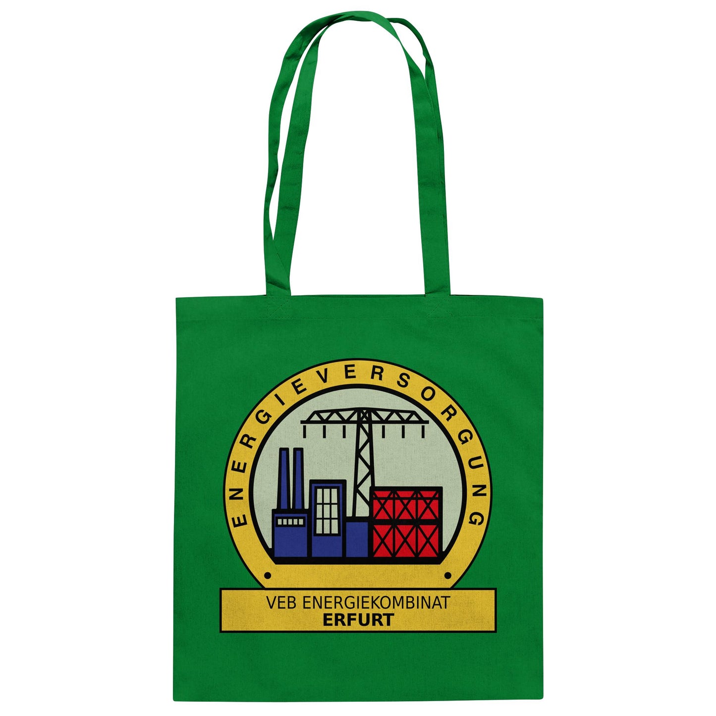 DDR Ostalgie Baumwolltasche • VEB ENERGIEKOMBINAT ERFURT