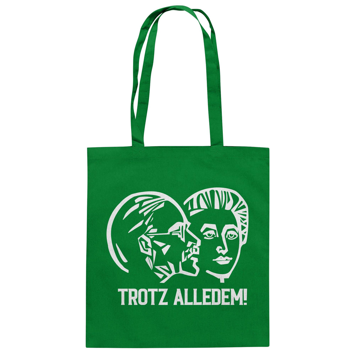 DDR Ostalgie Baumwolltasche • WALTER WOMACKA - TROTZ ALLEDEM (STAATSRATSGEBÄUDE, Aus der Geschichte der Deutschen Arbeiterbewegung, 1964)