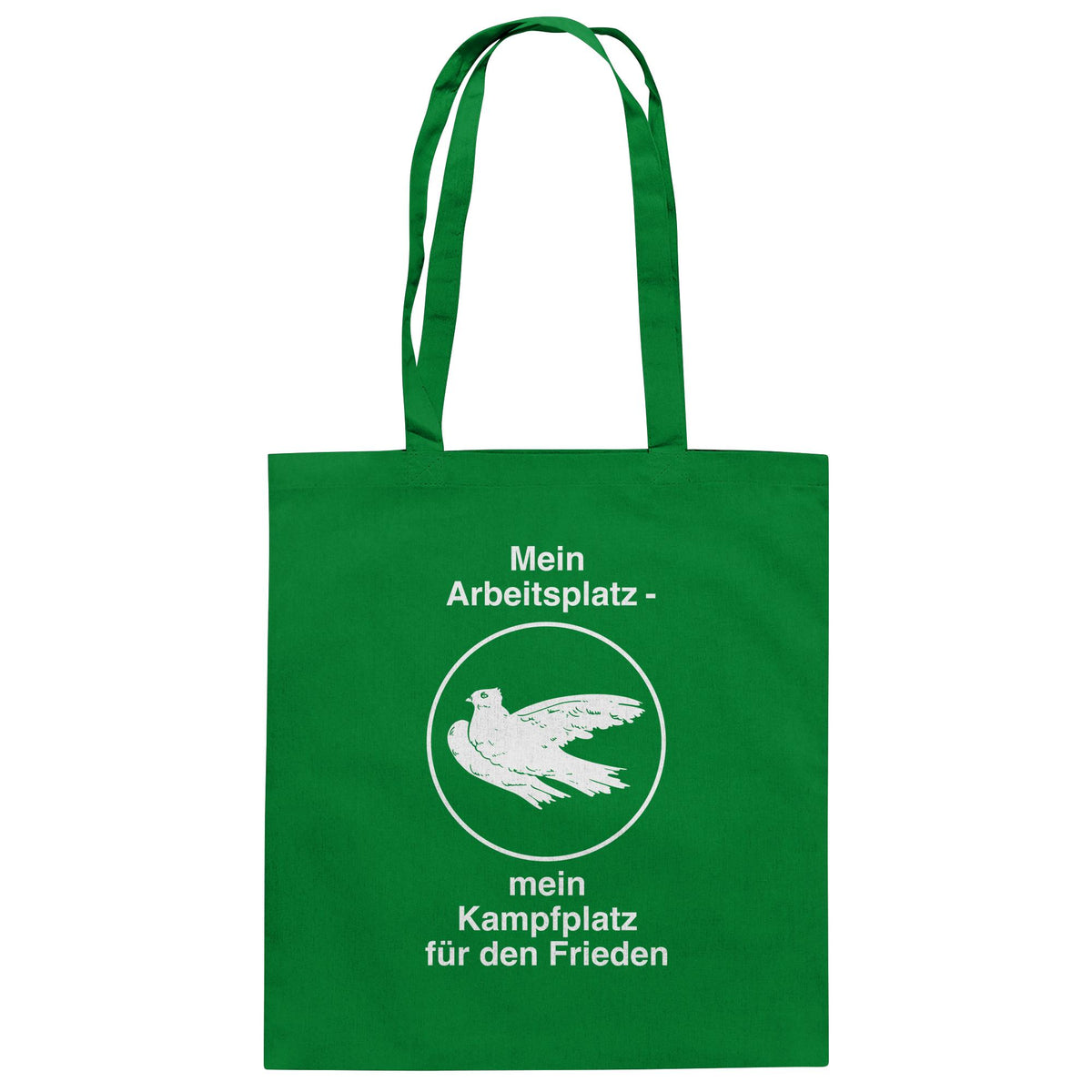 DDR Ostalgie Baumwolltasche • MEIN ARBEITSPLATZ - MEIN KAMPFPLATZ FÜR DEN FRIEDEN