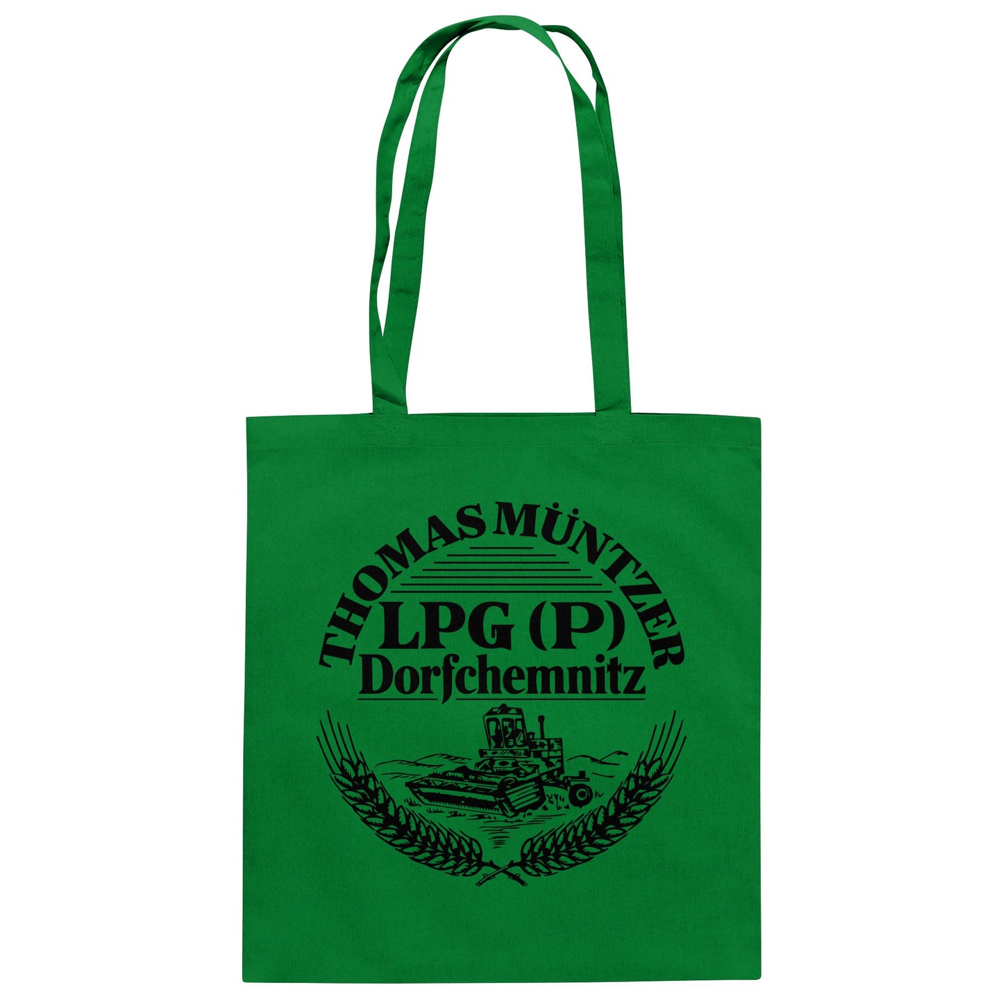 DDR Ostalgie Baumwolltasche • LPG THOMAS MÜNTZER DORFCHEMNITZ