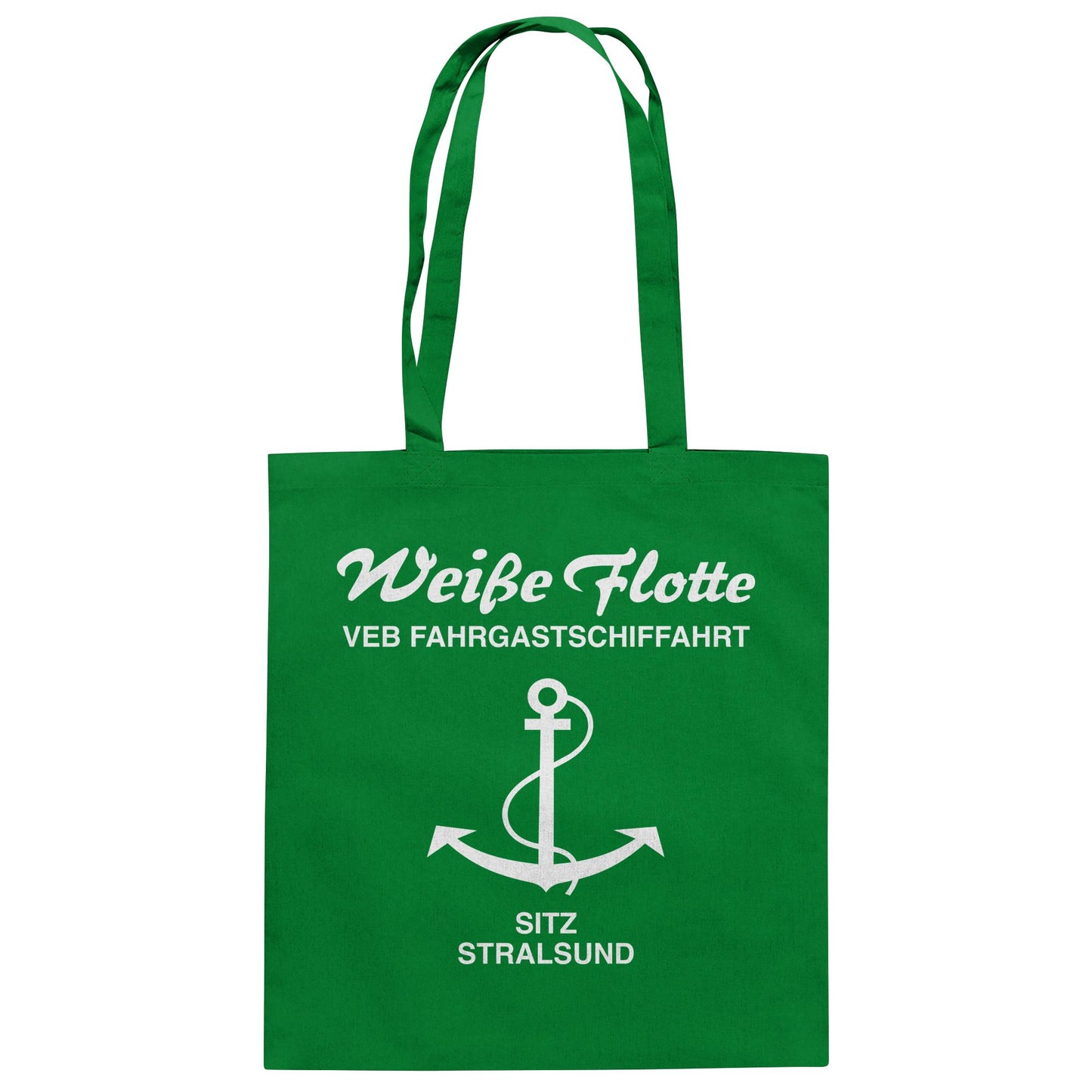 DDR Ostalgie Baumwolltasche • VEB FAHRGASTSCHIFFAHRT, STRALSUND