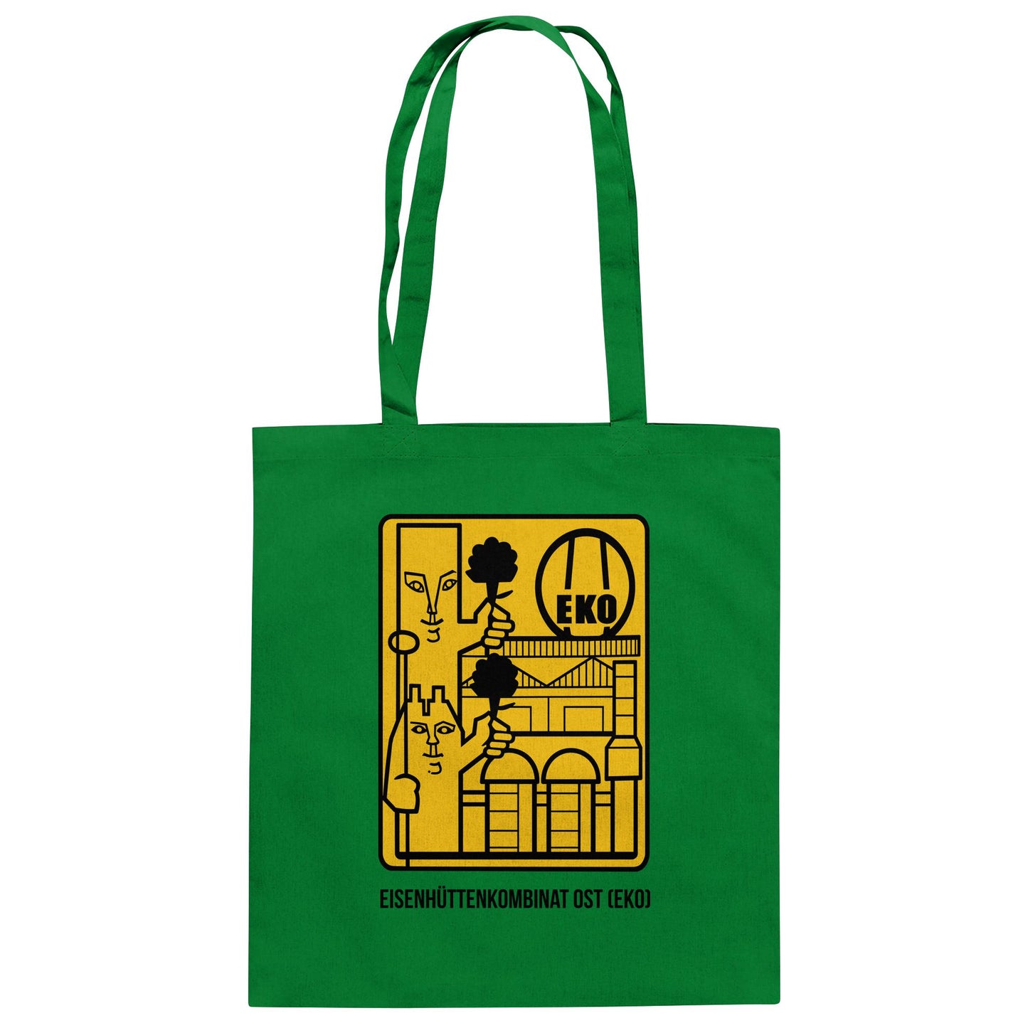 DDR Ostalgie Baumwolltasche • EISENHÜTTENKOMBINAT OST (EKO)