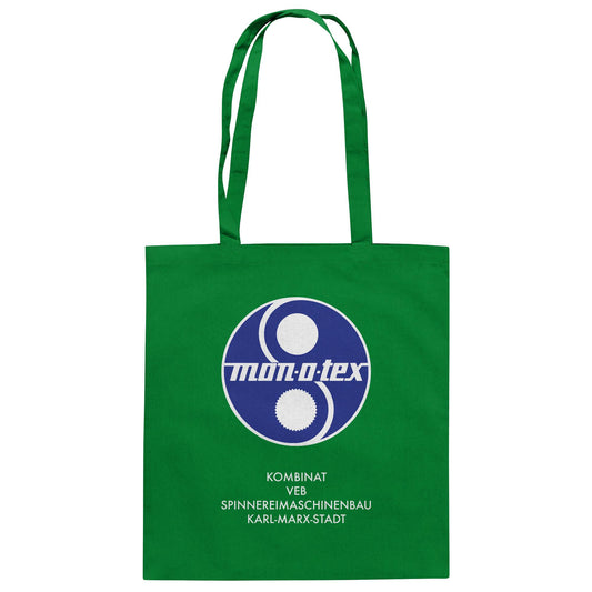 DDR Ostalgie Baumwolltasche • MONOTEX VEB KOMBINAT SPINNEREIMASCHINENBAU KARL-MARX-STADT