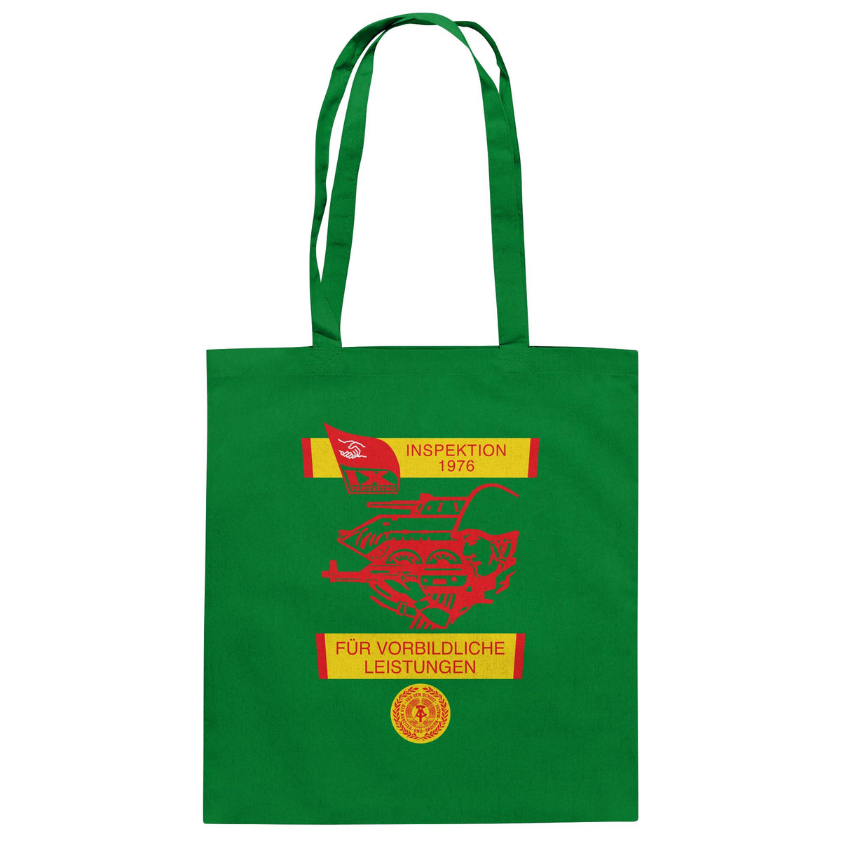 DDR Ostalgie Baumwolltasche • NVA - WIMPEL FÜR VORBILDLICHE LEISTUNGEN 1976