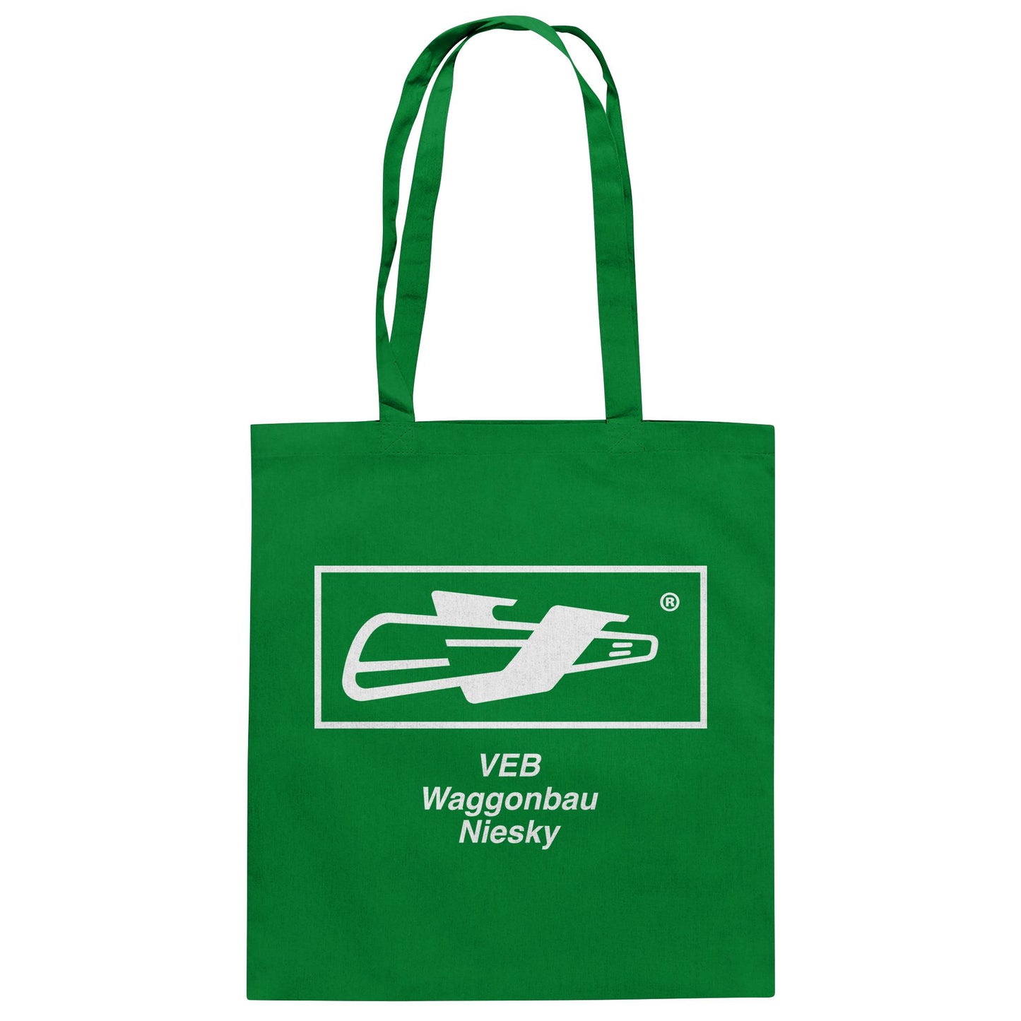 DDR Ostalgie Baumwolltasche • VEB WAGGONBAU NIESKY