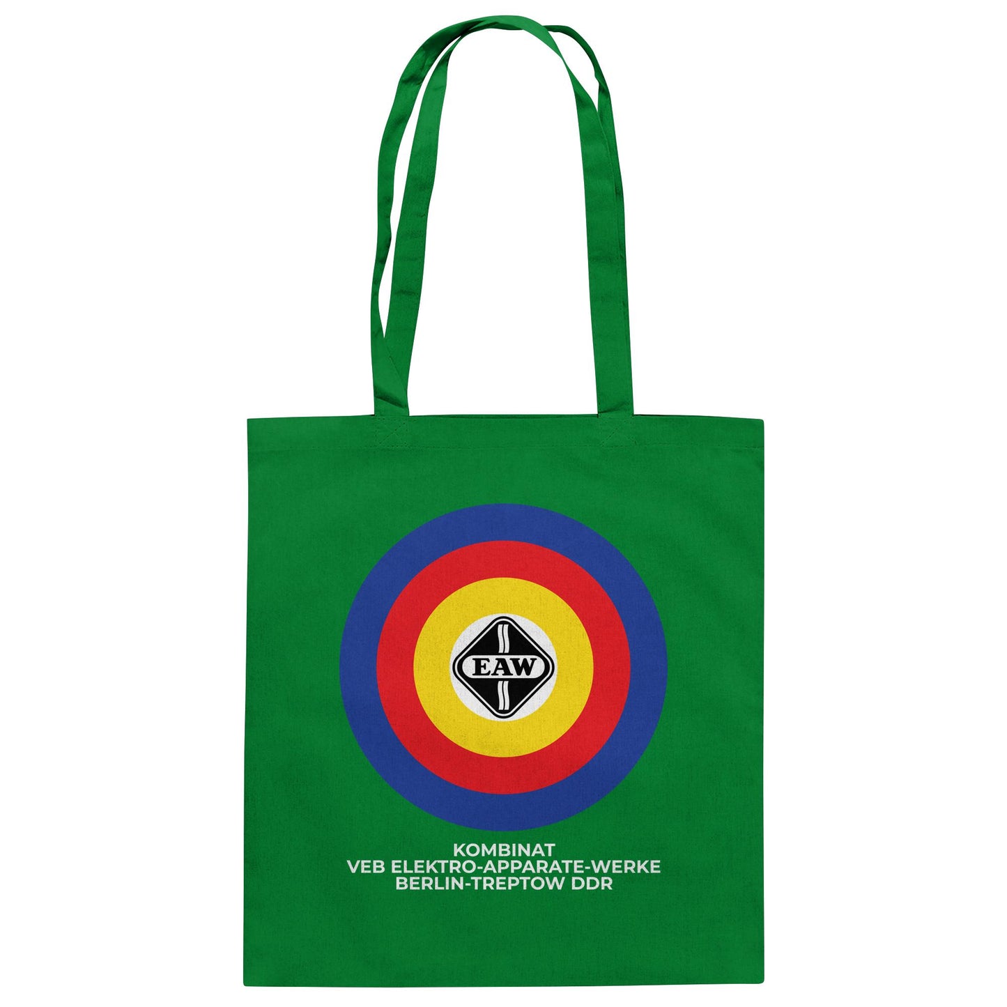 DDR Ostalgie Baumwolltasche • VEB ELEKTRO-APPARATE-WERKE BERLIN-TREPTOW