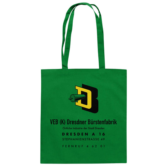 DDR Ostalgie Baumwolltasche • VEB DRESDNER BÜRSTENFABRIK