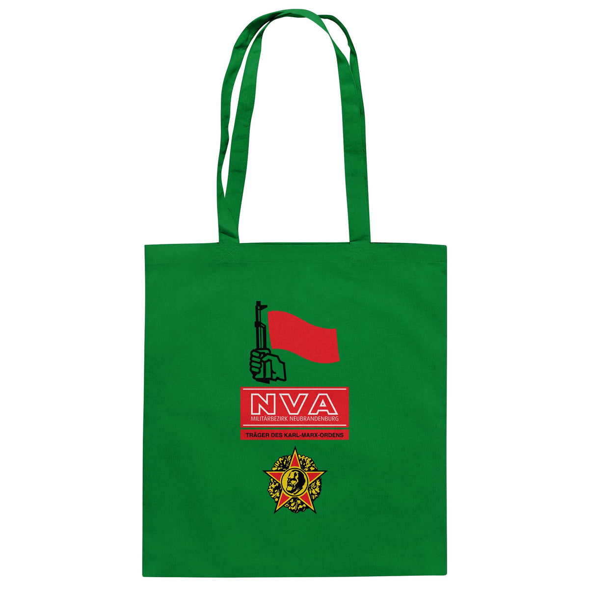 DDR Ostalgie Baumwolltasche • NVA - MILITÄRBEZIRK NEUBRANDENBURG