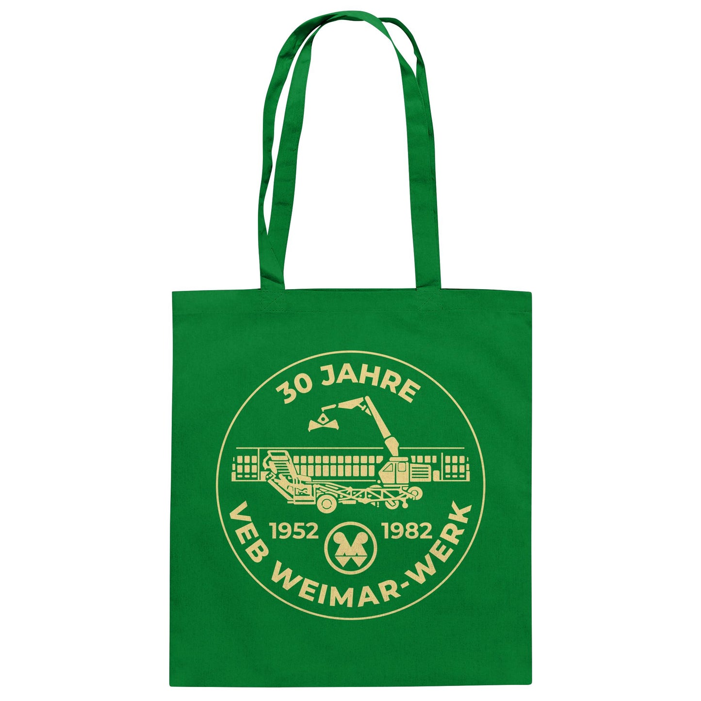 DDR Ostalgie Baumwolltasche • 30 JAHRE VEB WEIMAR-WERK
