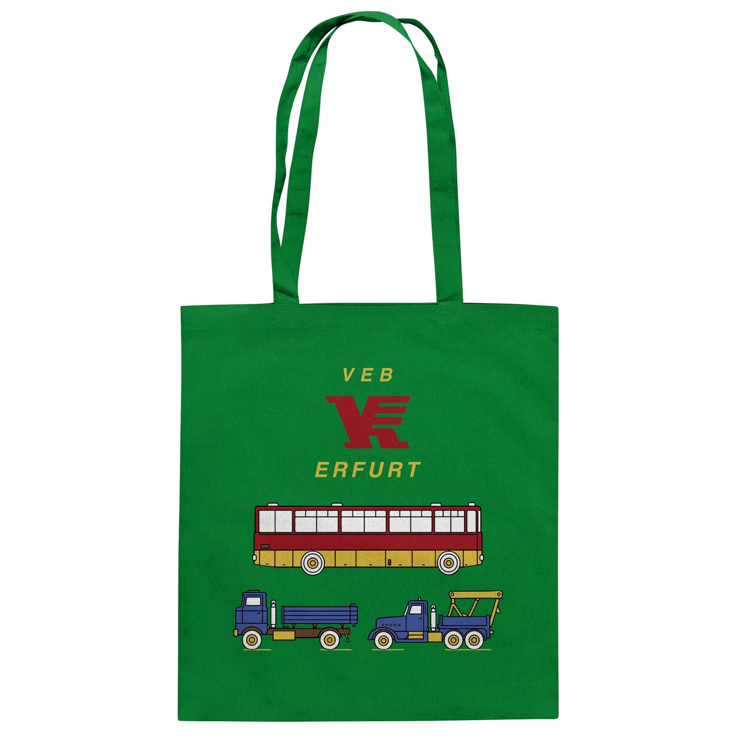 DDR Ostalgie Baumwolltasche • VEB VERKEHRSKOMBINAT ERFURT