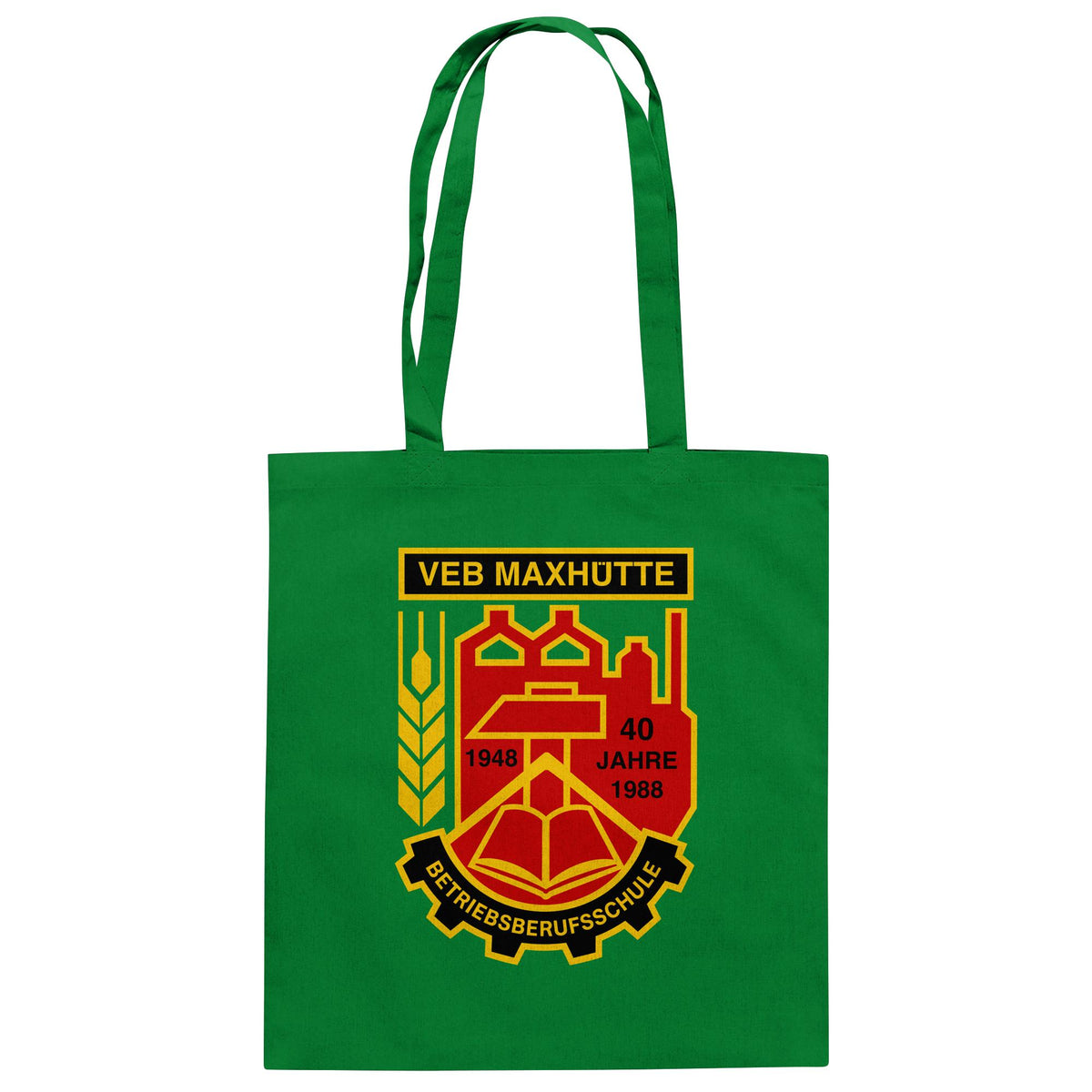 VEB MAXHÜTTE - BETRIEBSBERUFSSCHULE | DDR Ostalgie Baumwolltasche