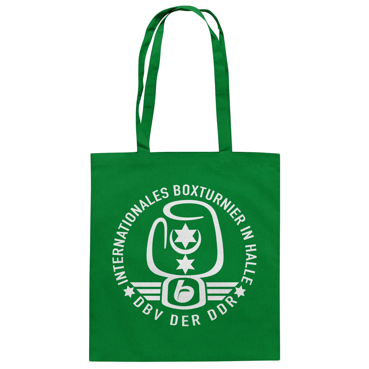DDR Ostalgie Baumwolltasche • INTERNATIONALES BOXTURNIER HALLE - DBV DER DDR
